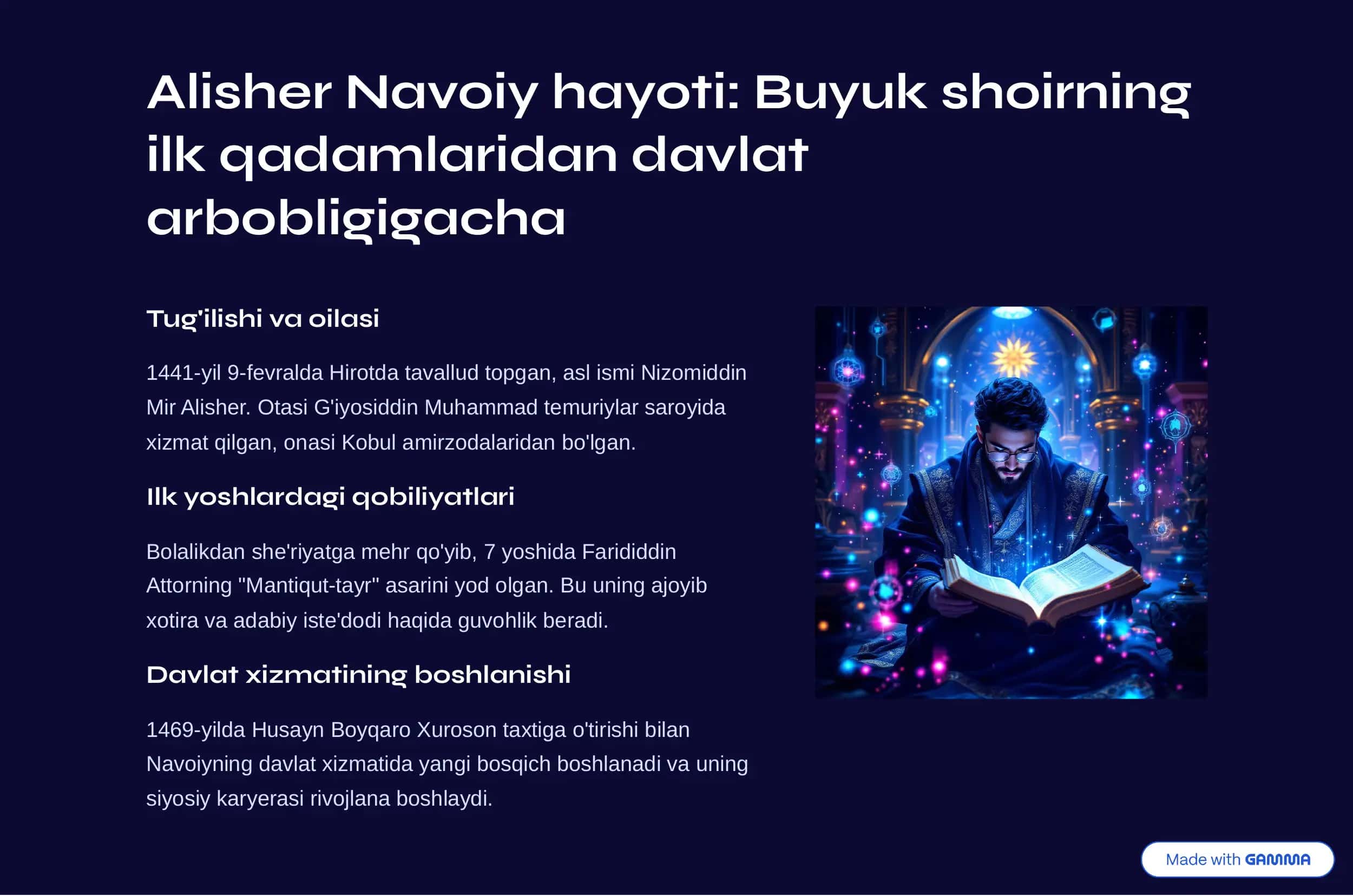Alisher Navoiy ijodi 2