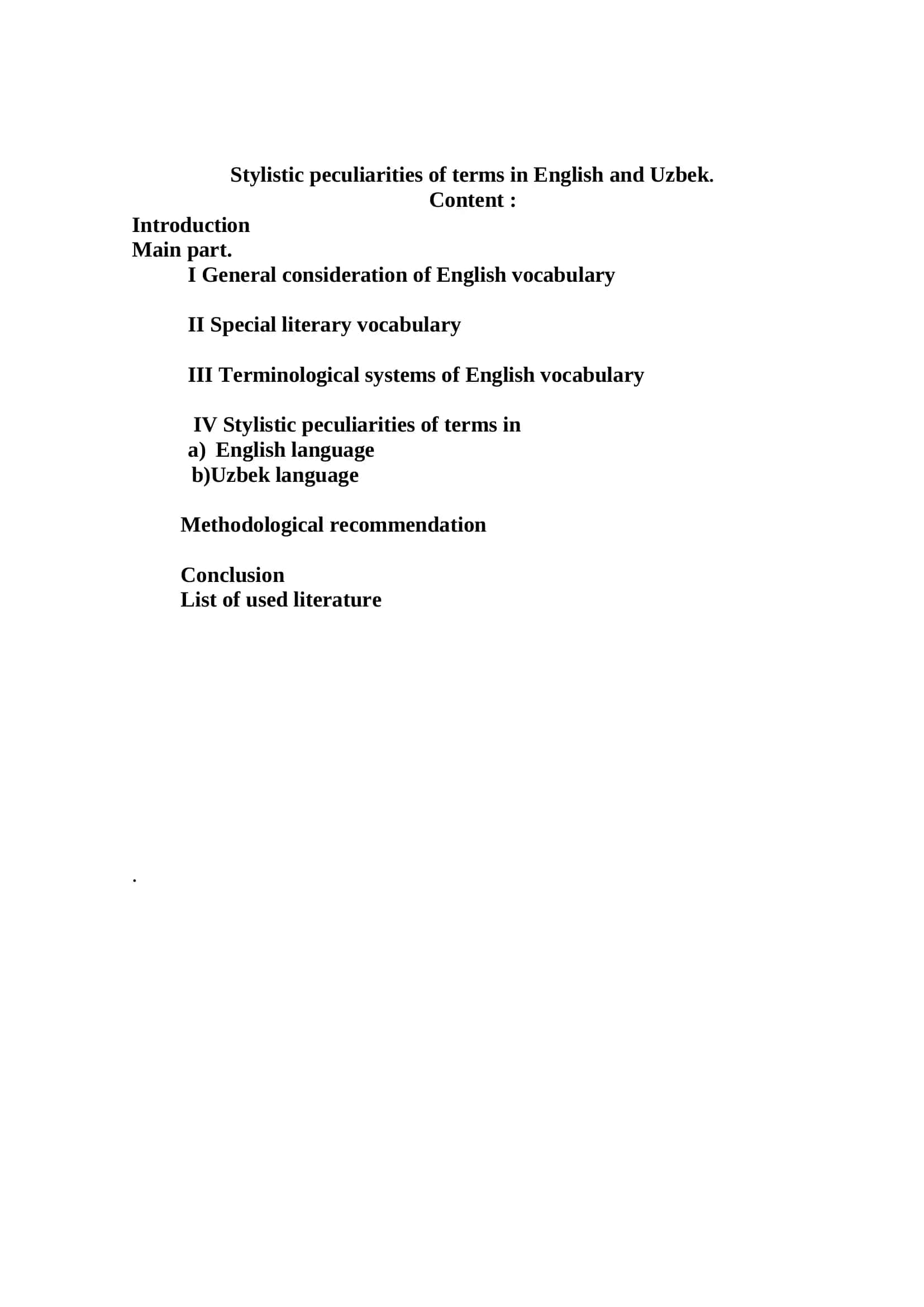 Stylistic peculiarities of terms in English and Uzbek 2