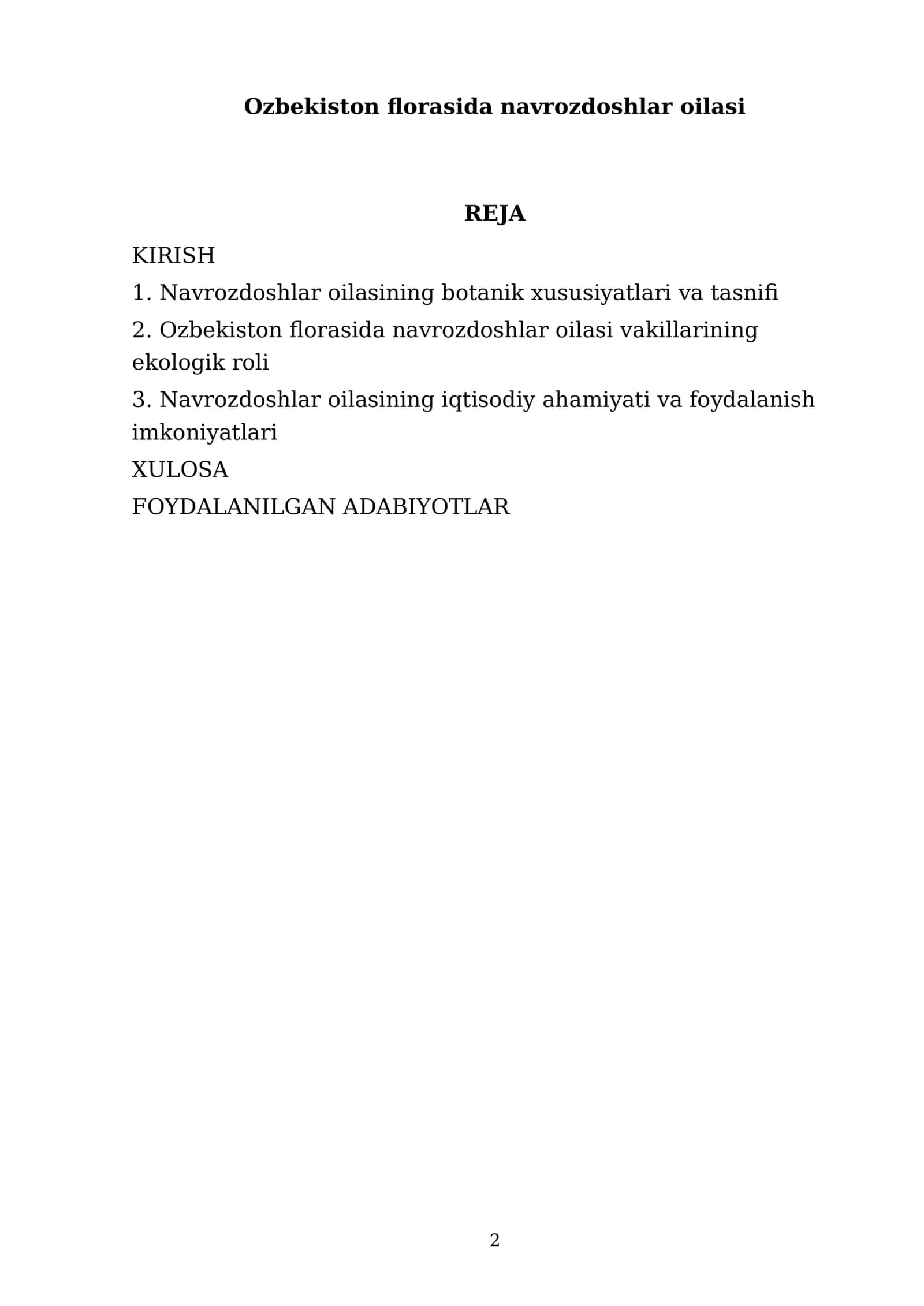 Ozbekiston florasida navrozdoshlar oilasi 2