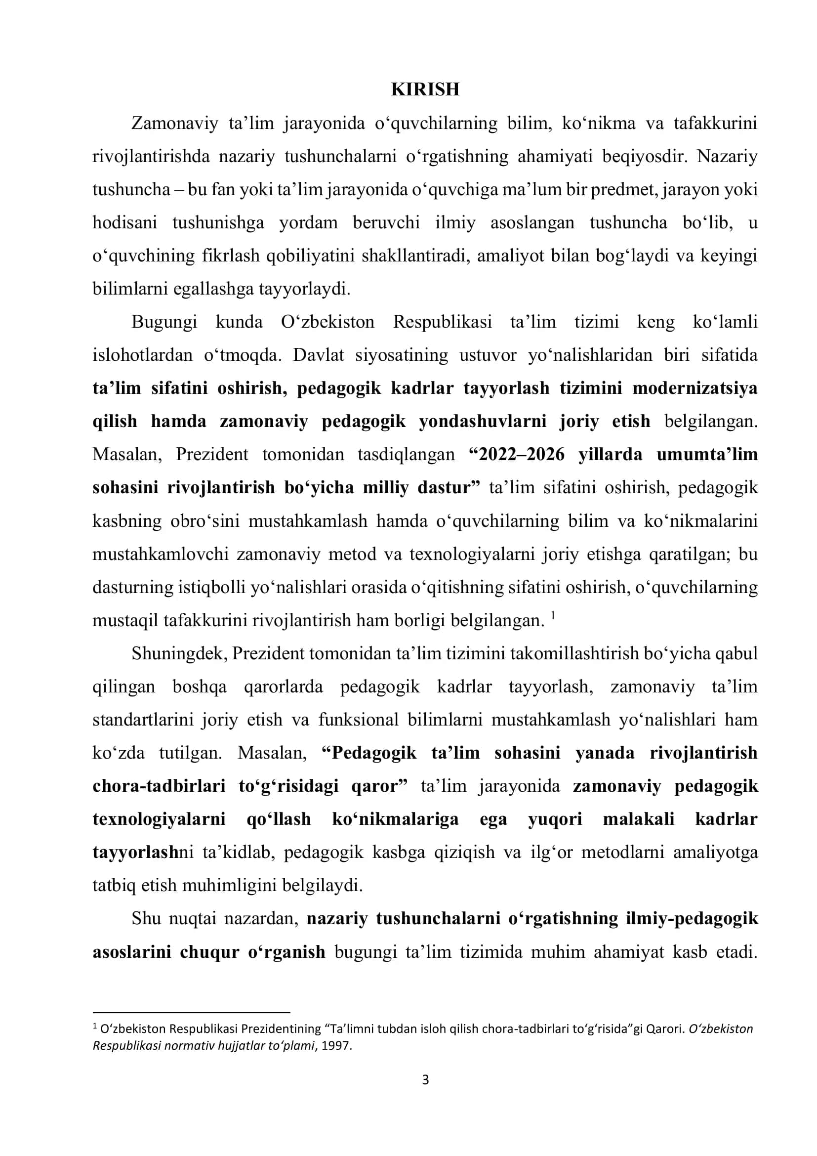 NAZARIY TUSHUNCHALARNI O'RGATISHNING ILMIY-PEDAGOGIK ASOSLARI 2