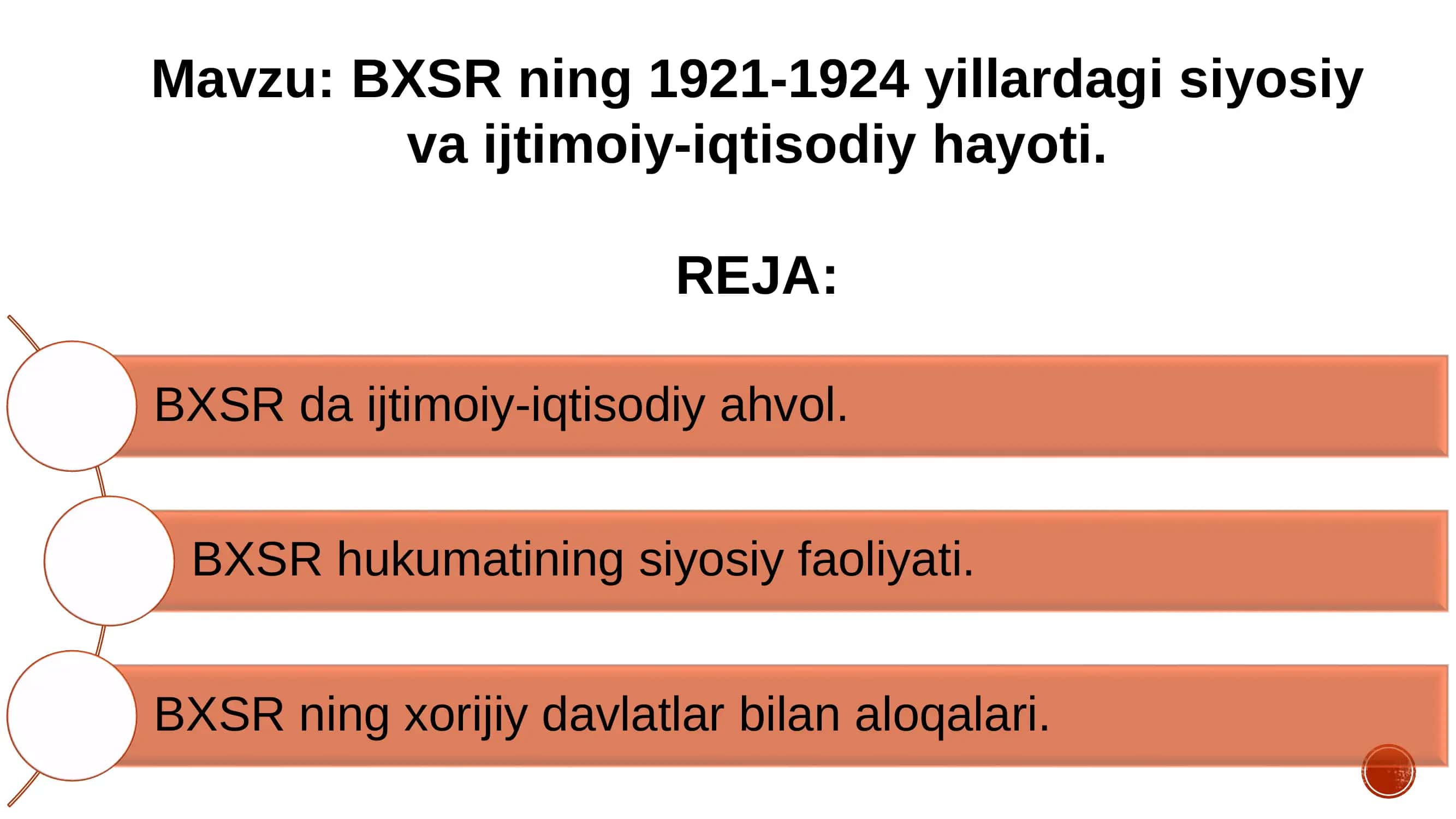BXSR ning 1921-1924 yillardagi siyosiy va ijtimoiy-iqtisodiy hayoti 2