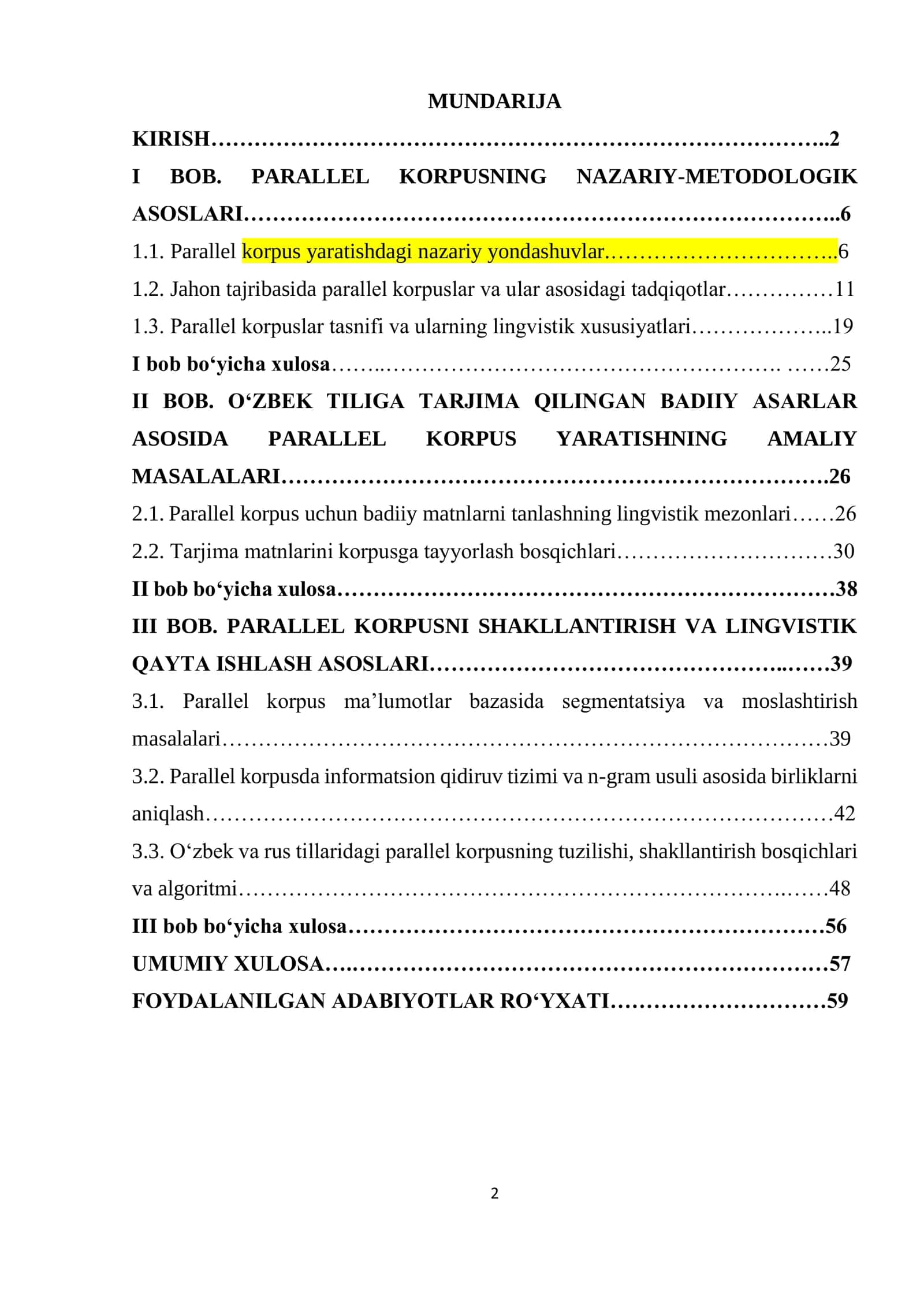 O‘ZBEK TILIGA TARJIMA QILINGAN BADIIY ASARLARNING PARALLEL KORPUSINI YARATISH MASALALARI   (Chingiz Aytmatovning “Asrga tatigulik kun” romani asosida) 2