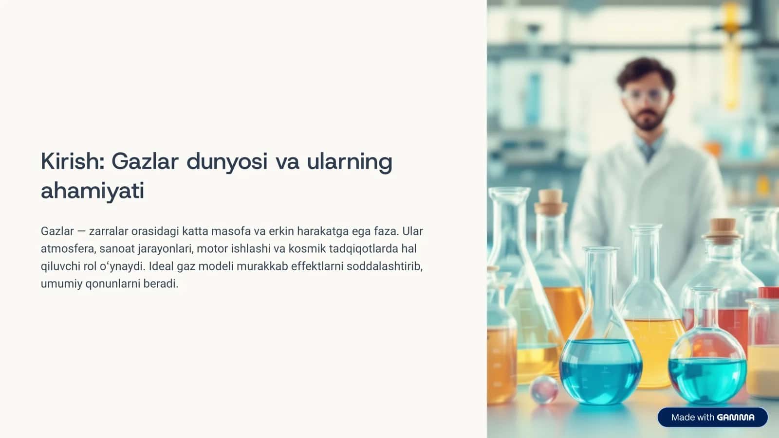 Ideal gaz qonunlari: Koinot 2