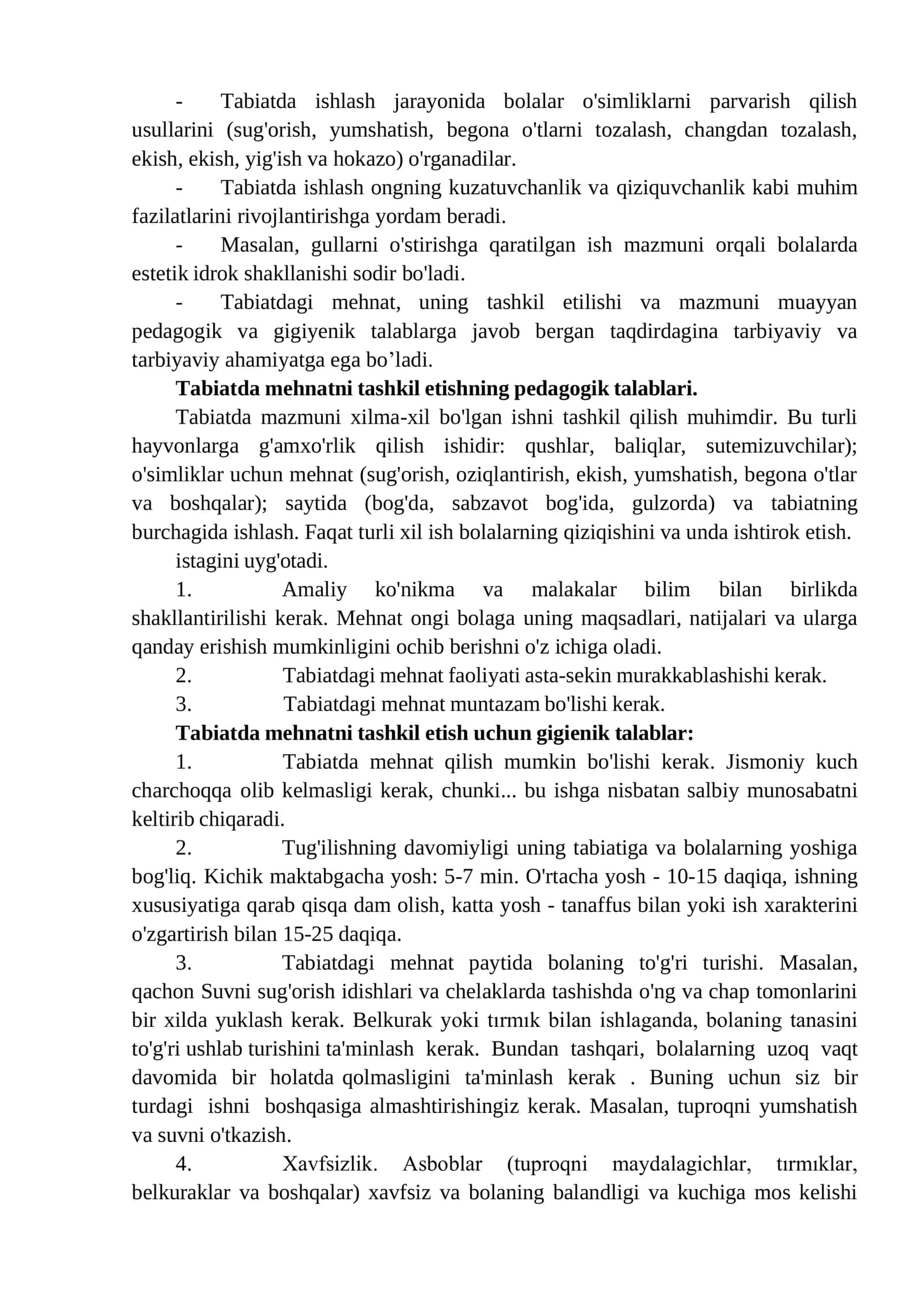 Maktabgacha ta’lim tashkilotlarida bolalar mehnatini tashkil etish va kattalar mehnati bilan tanishtirish 2