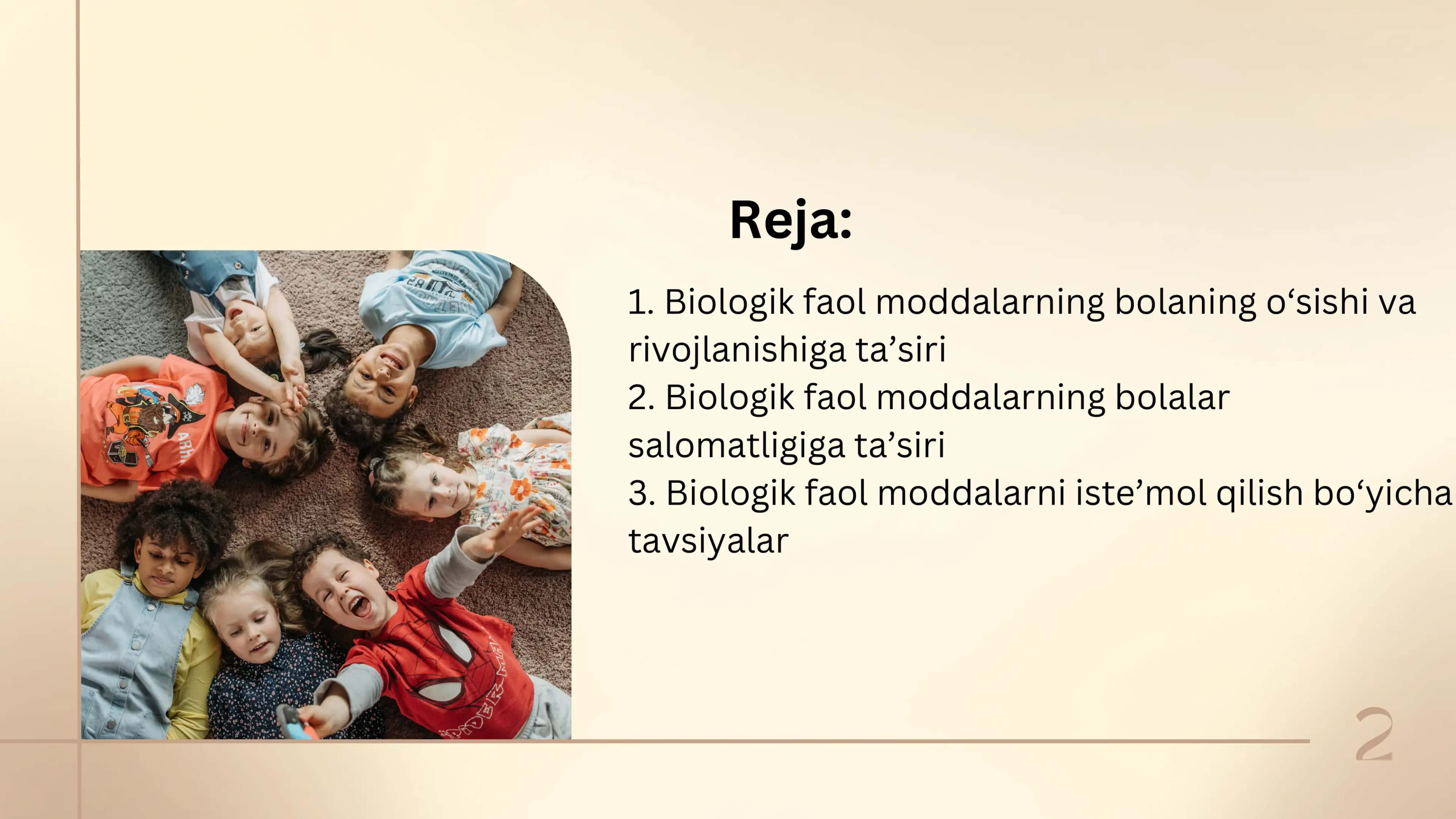 Biologik faol moddalarning bola organizmiga ta'siri 2