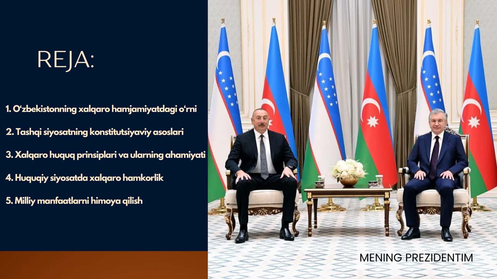 TASHQI SIYOSATNING KONSTITUTSIYAVIY ASOSLARI 2