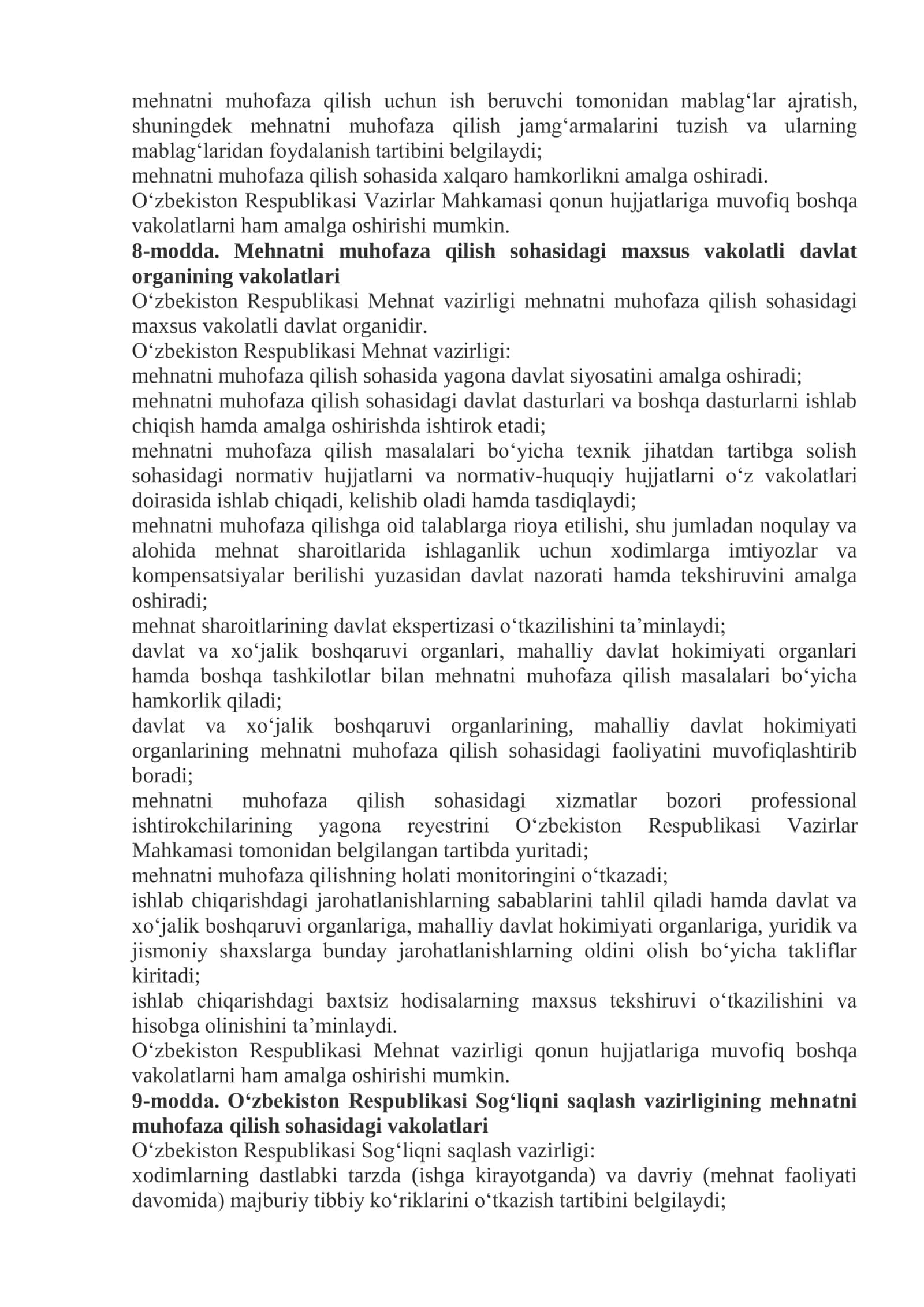 Ishlab chiqarishda faoliyat xavfsizligini boshqarish tizimi 2