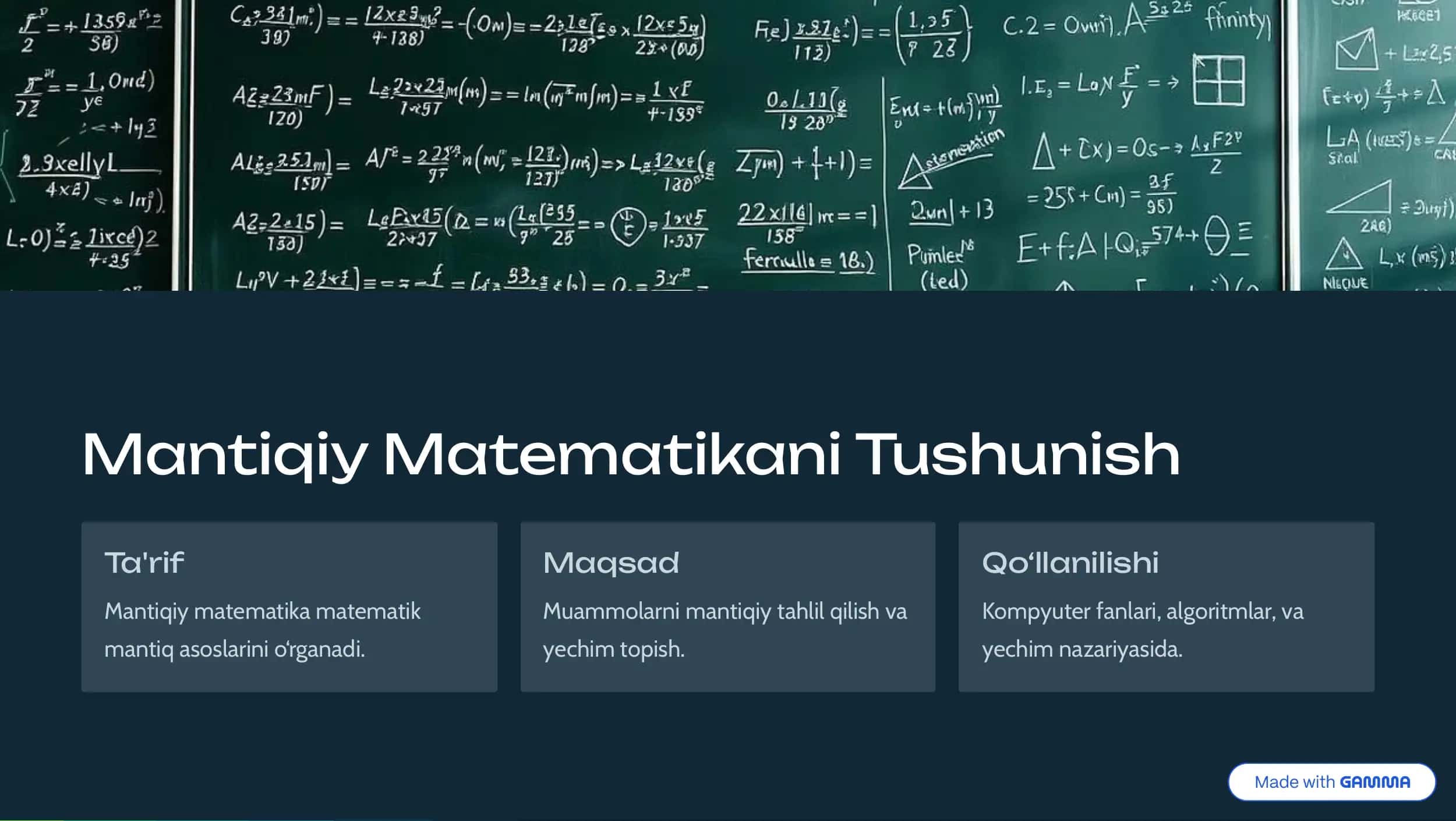 Mantiqiy Matematika 2