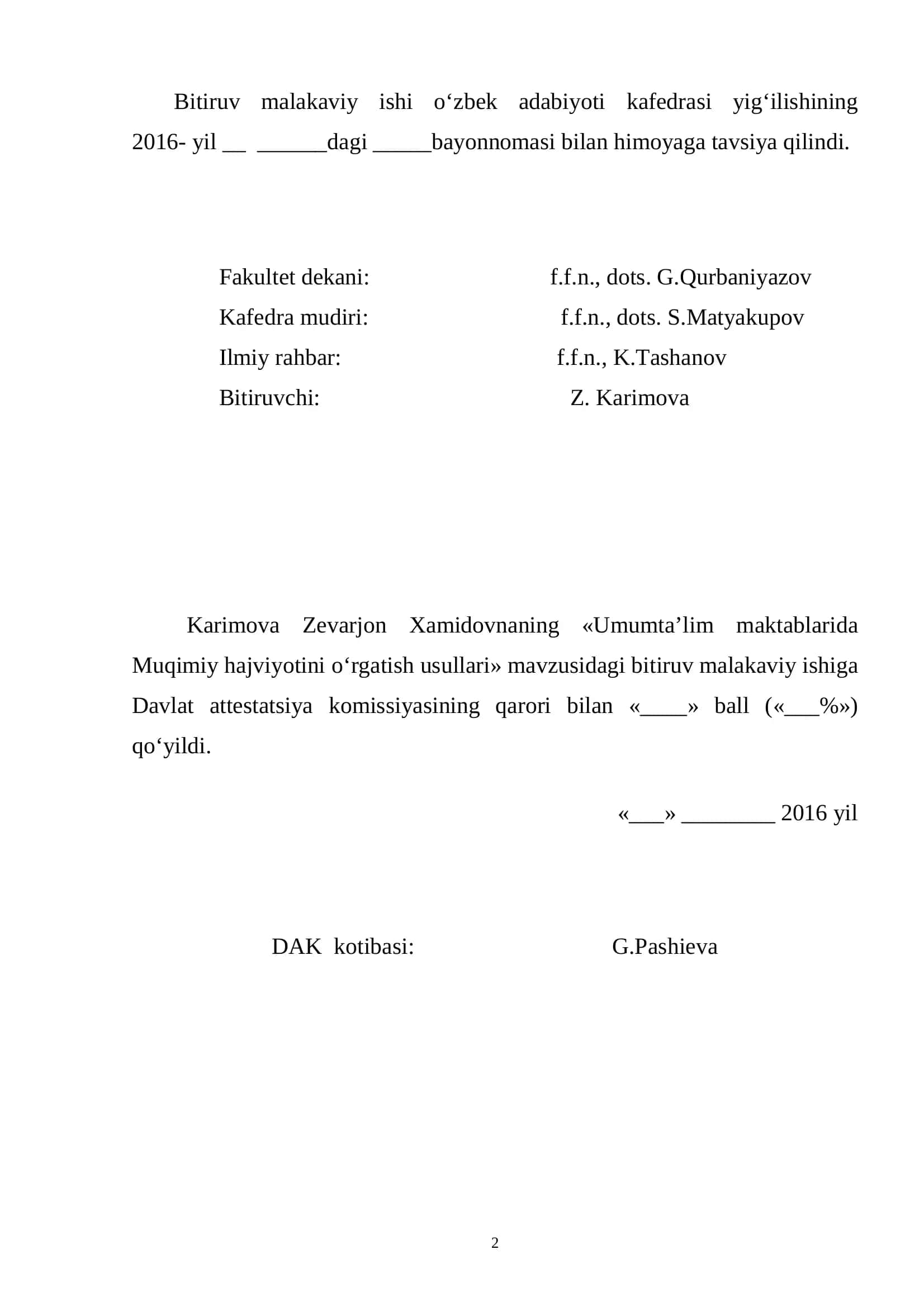 UMUMTA’LIM MAKTABLARIDA MUQIMIY HAJVIYOTINI O‘RGATISH USULLARI 2