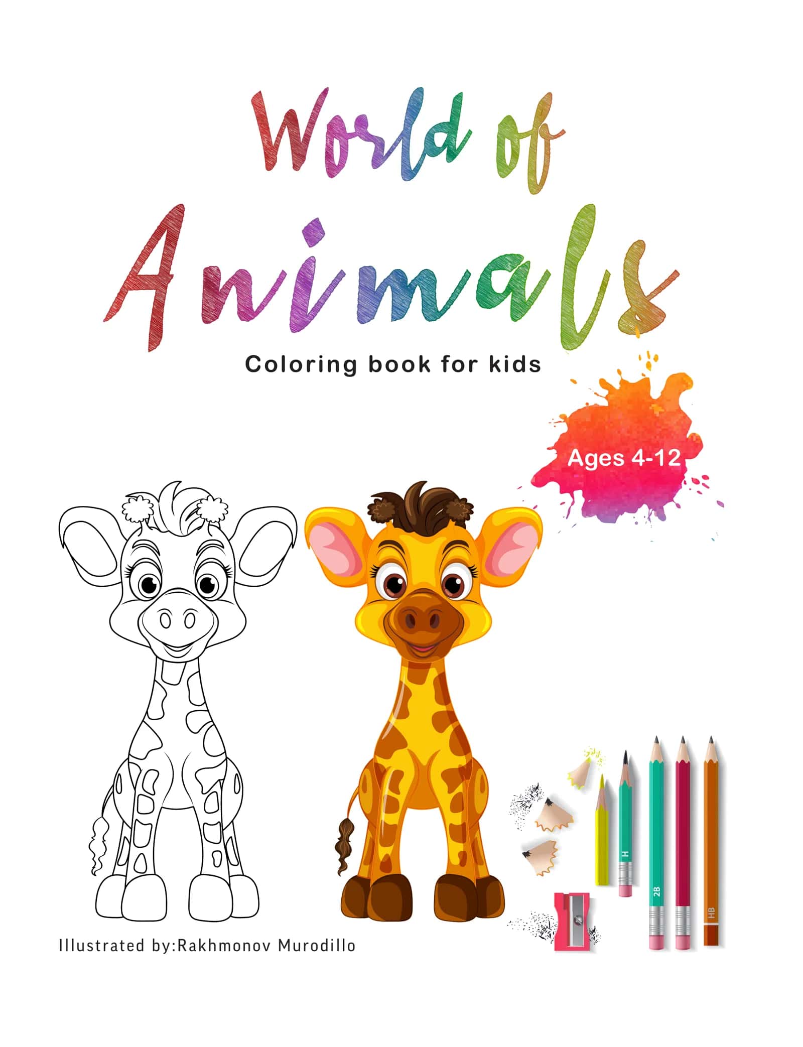 Living Nature: Vibrant Animal World – Interactive Coloring Book for Kids (Ages 4–12) 2