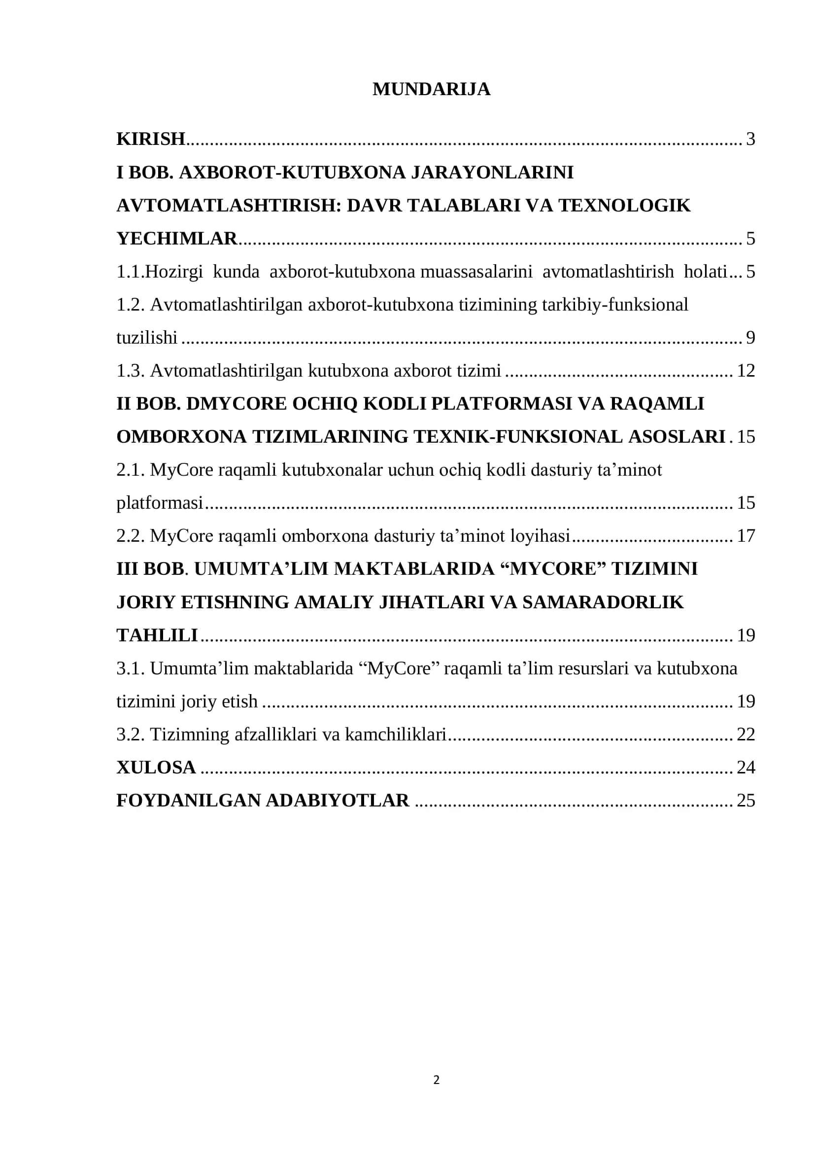 MyCore axborot-kutubxona tizimi 2
