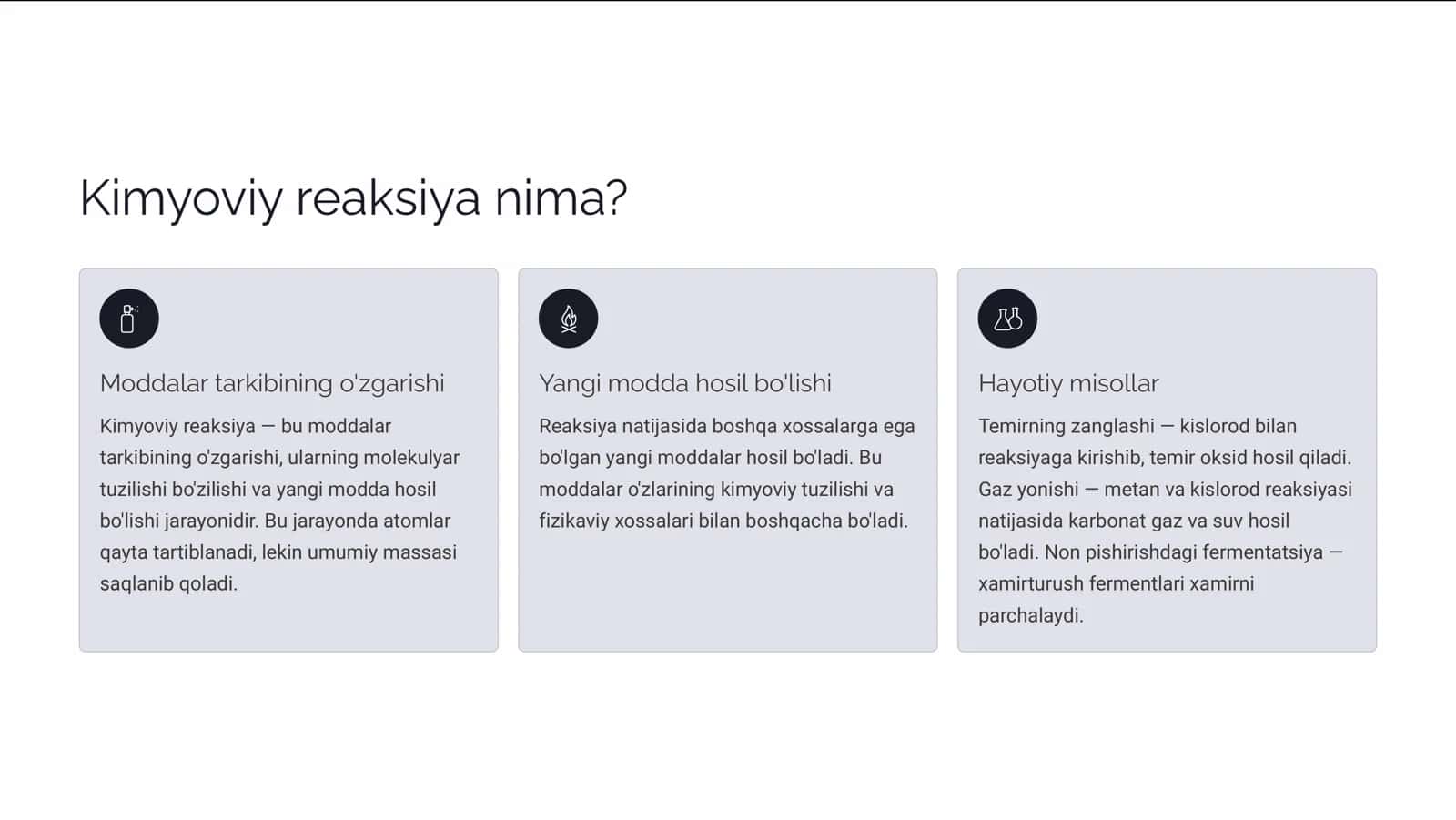 Kimyoviy reaksiyalar 2