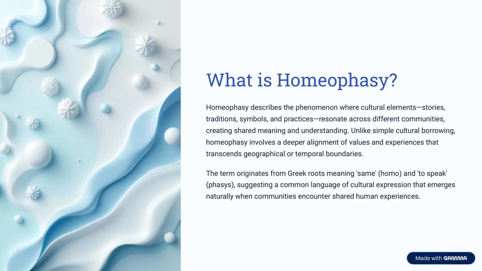 Homeophasy: Unearthing Cultural Resonance 2