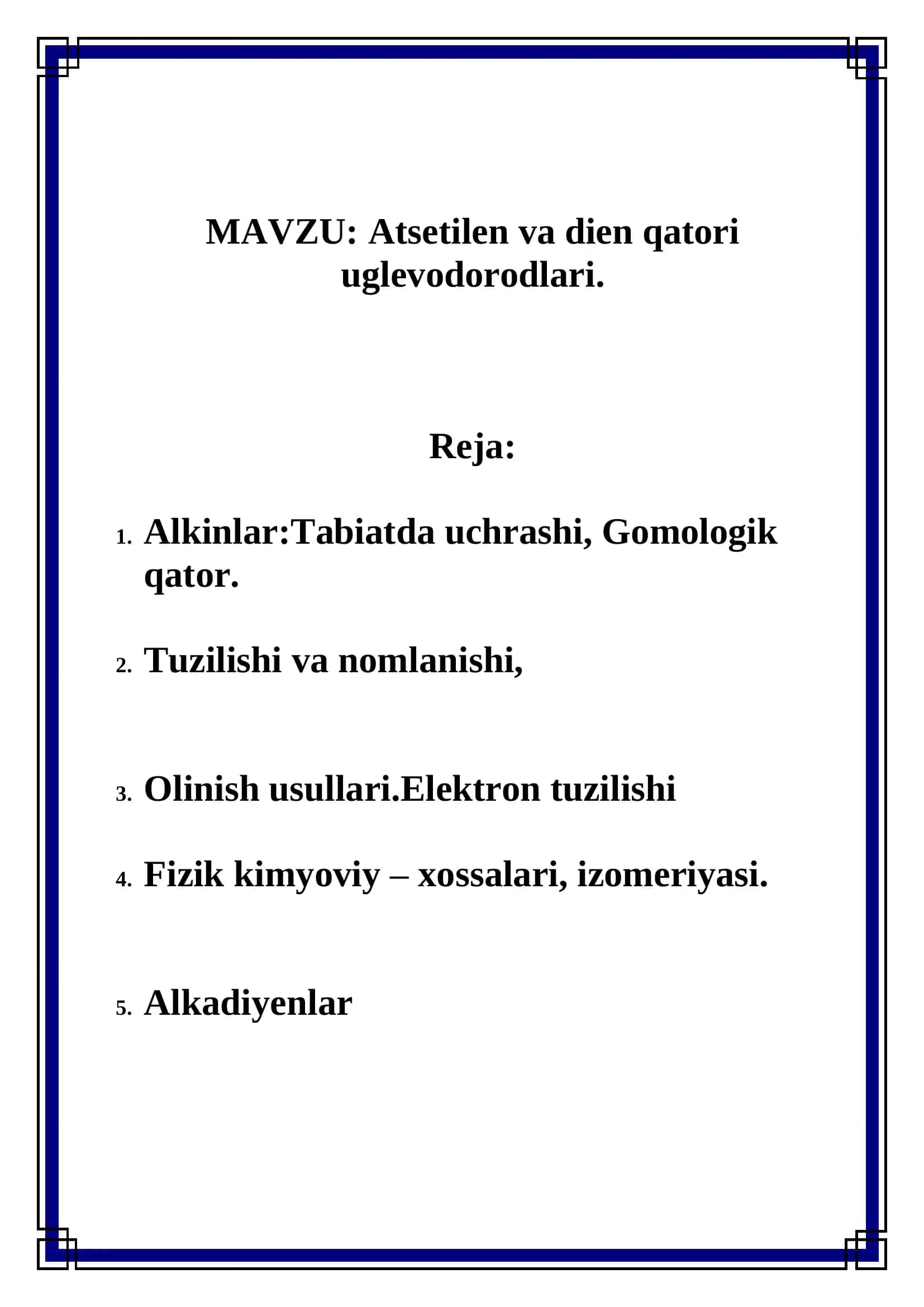 MATERIALSHUNOSLIK FANIDAN TAYYORLAGAN REFERAT 2