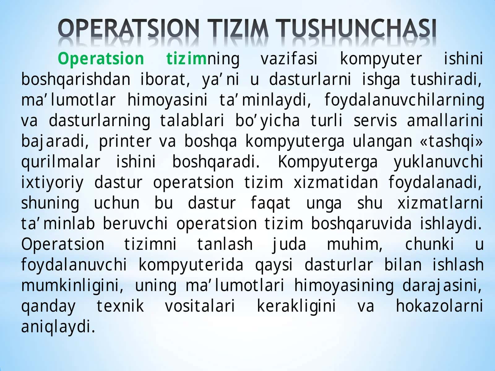 Operatsion tizim 2