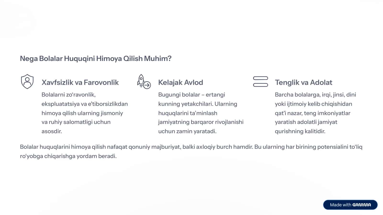 Bolalar Huquqini Himoya Qilish 2