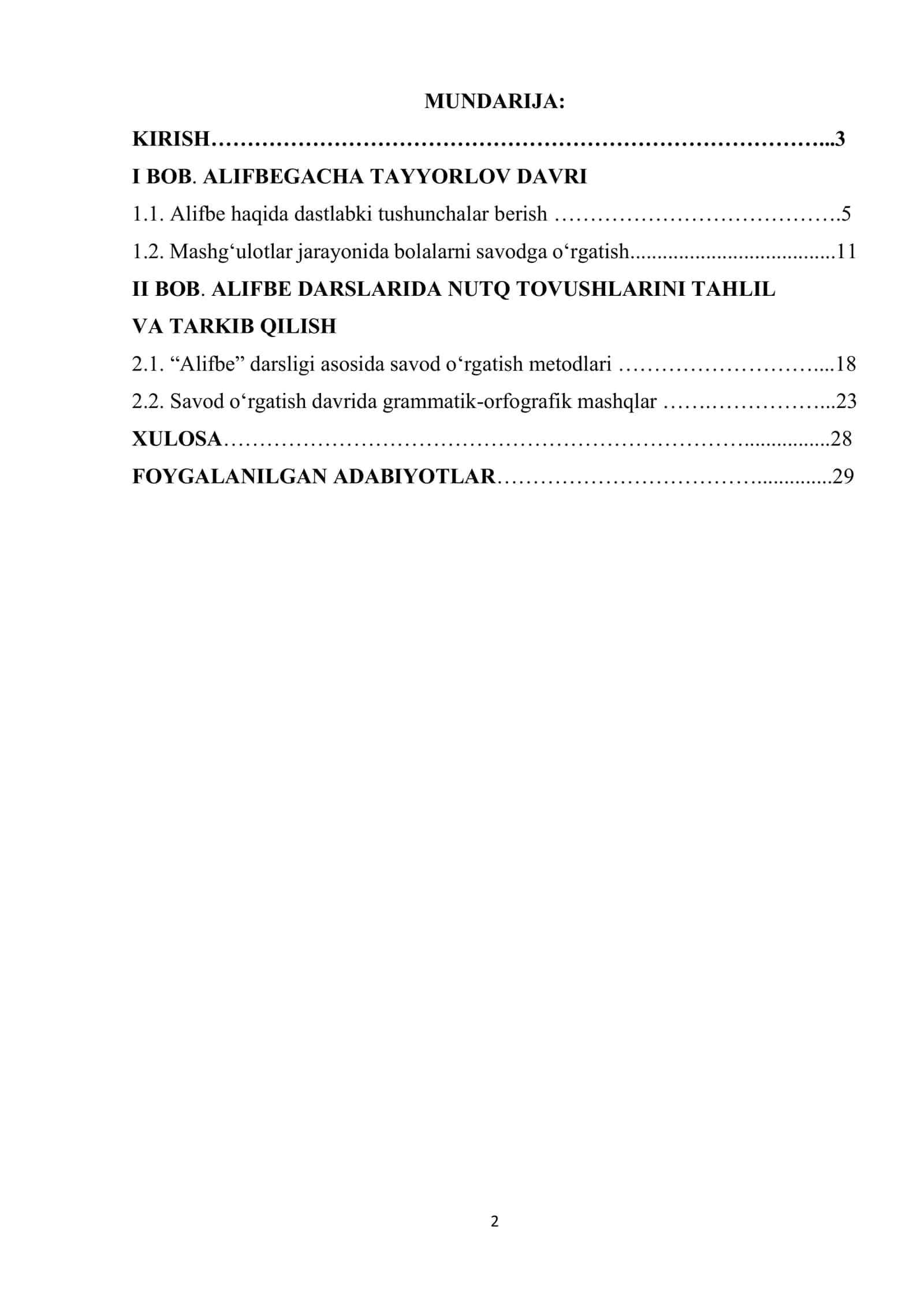 “Alifbe” darslarida nutq tovushlarini tahlil va tarkib qilish priyomlarining qo‘llanishi 2