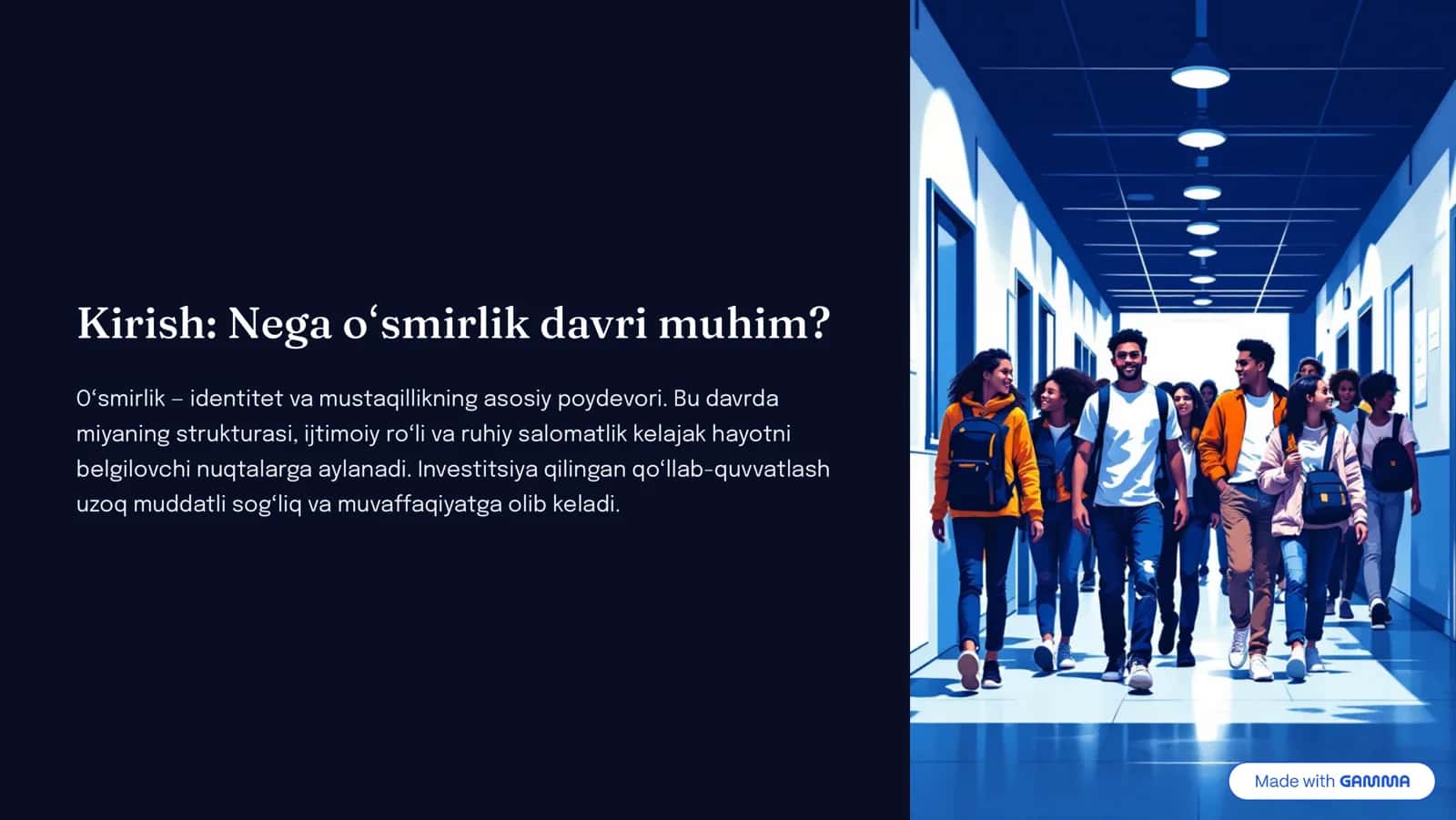 Oʻ4,irlik davri p4ixologiya4i: Oʻzgari4&lar va 4&aklla.i4& 2