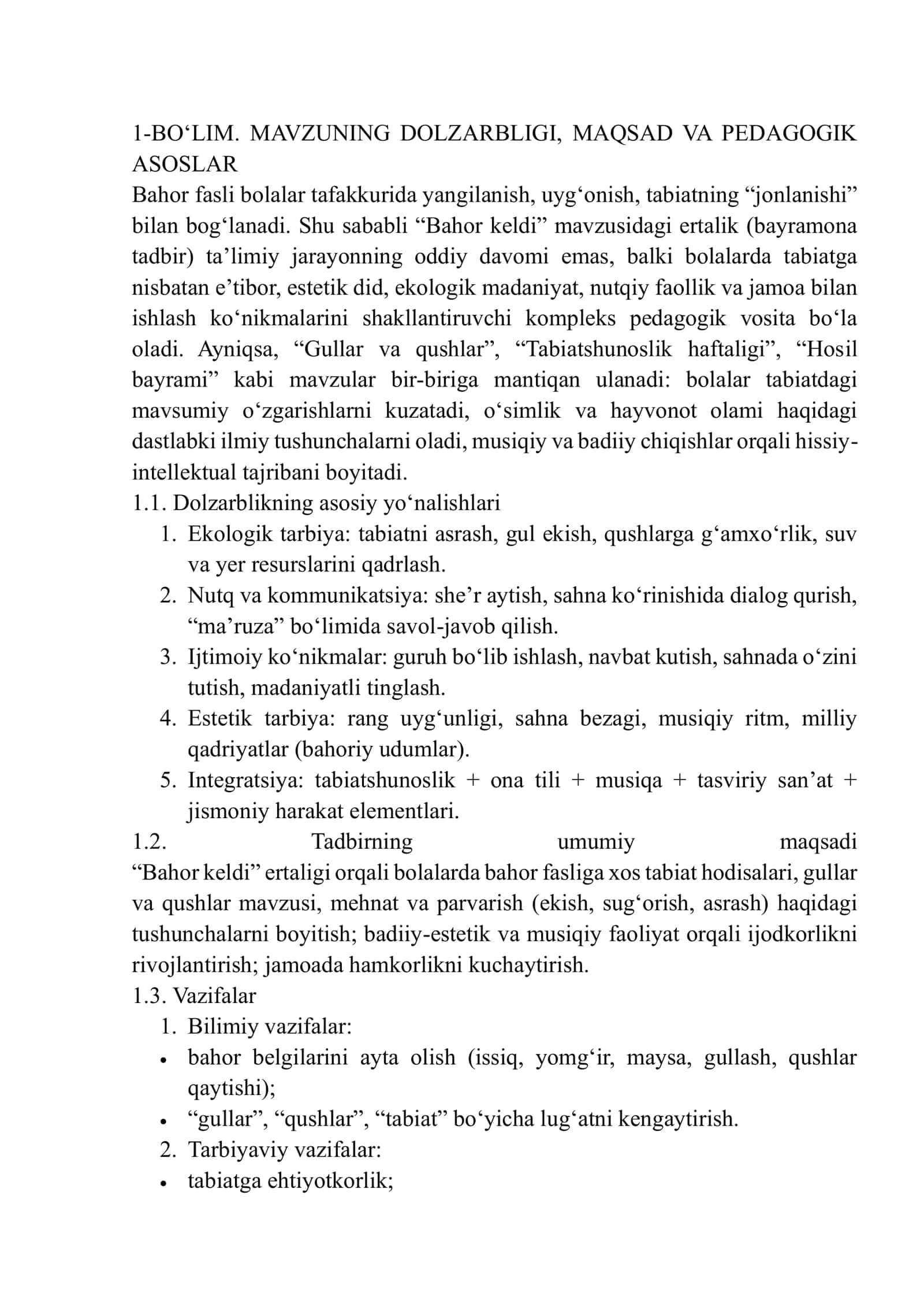 “Bahor keldi” ertaligi 2