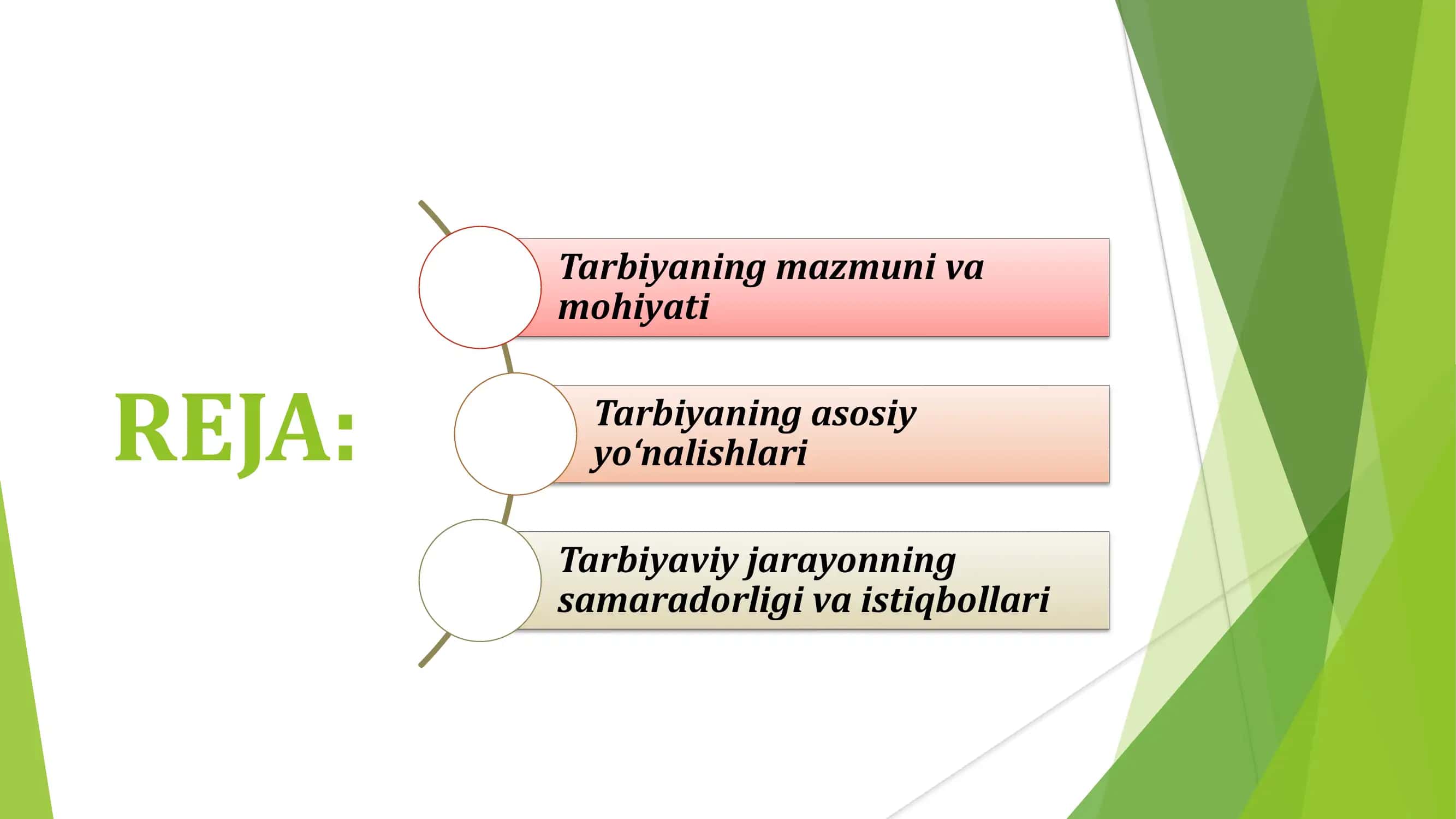Tarbiyaning Mazmuni va Asosiy Yo‘nalishlari 2