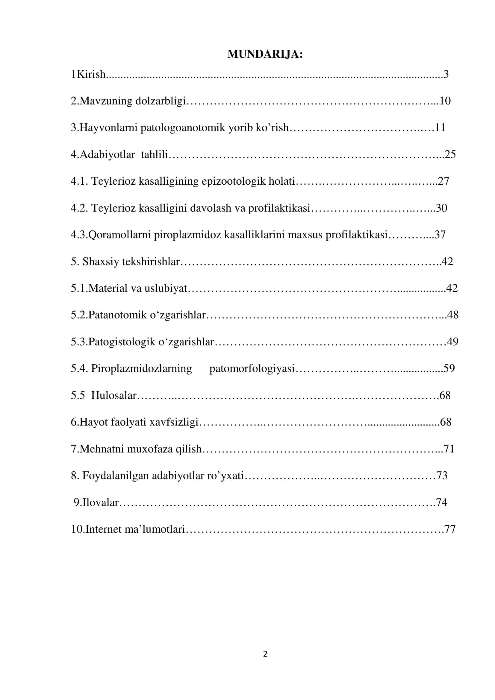Yirik shoxli hayvonlarda teyleroiz kasalligining patomorfologiyasi 2