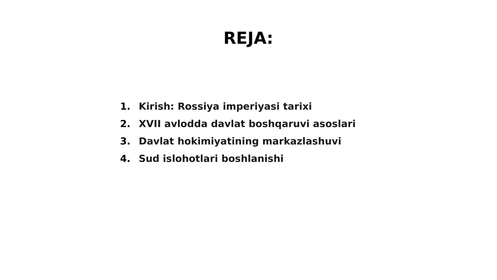 Rossiya Imperiyasi Huquqi Davlat Boshqaruvi va Sud Islohotlari (XVII-XIX Asrlarda) 2