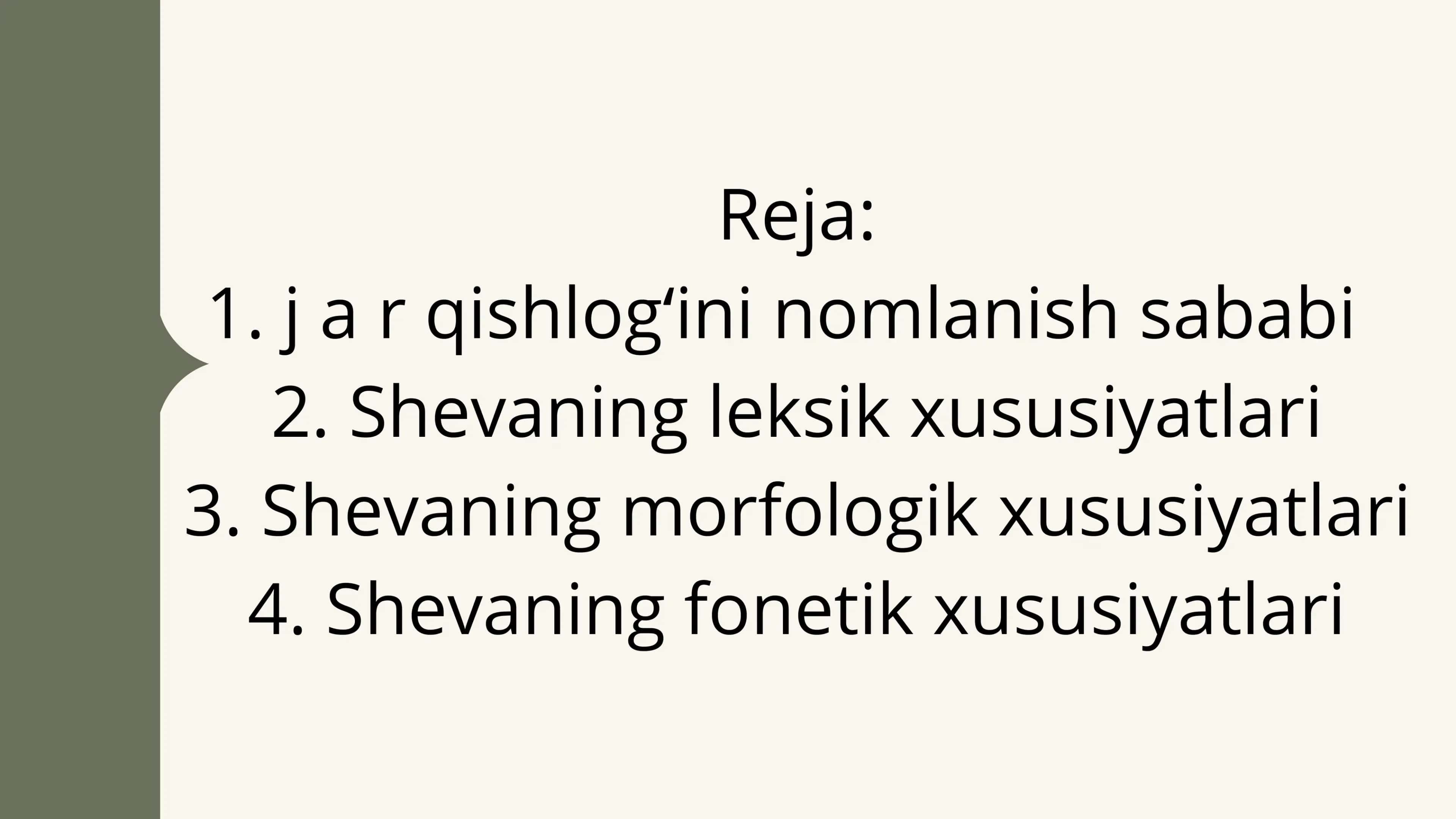 Surxondaryo viloyati,Sho'rchi tumani,Jarqishloqqishlog'i shevasi 2