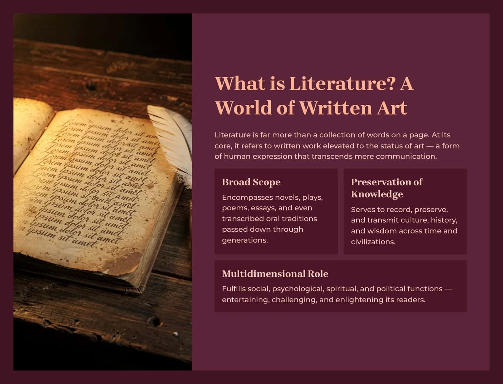 What is Literature? A World of Written Art 2