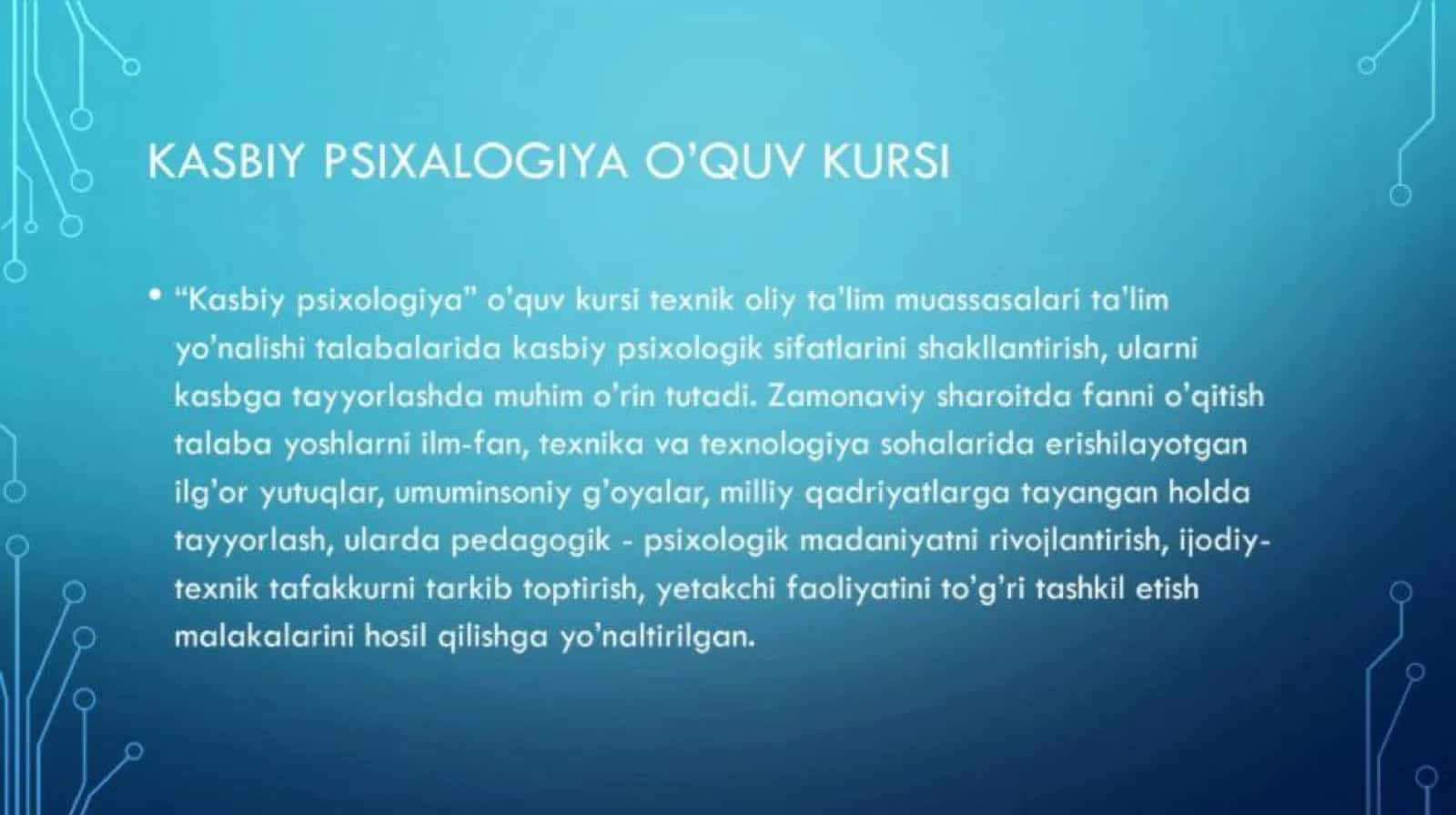 shaxs psixalogiyasi va kasbiy shakillanishi 2