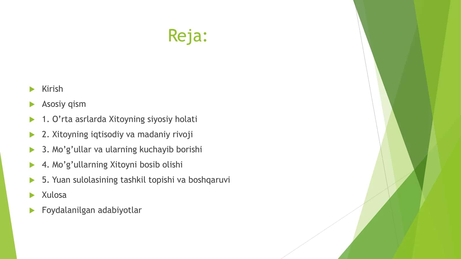 O’rta asrlarda Xitoy, Mo’g’ul davlatlari tashkil topishi 2