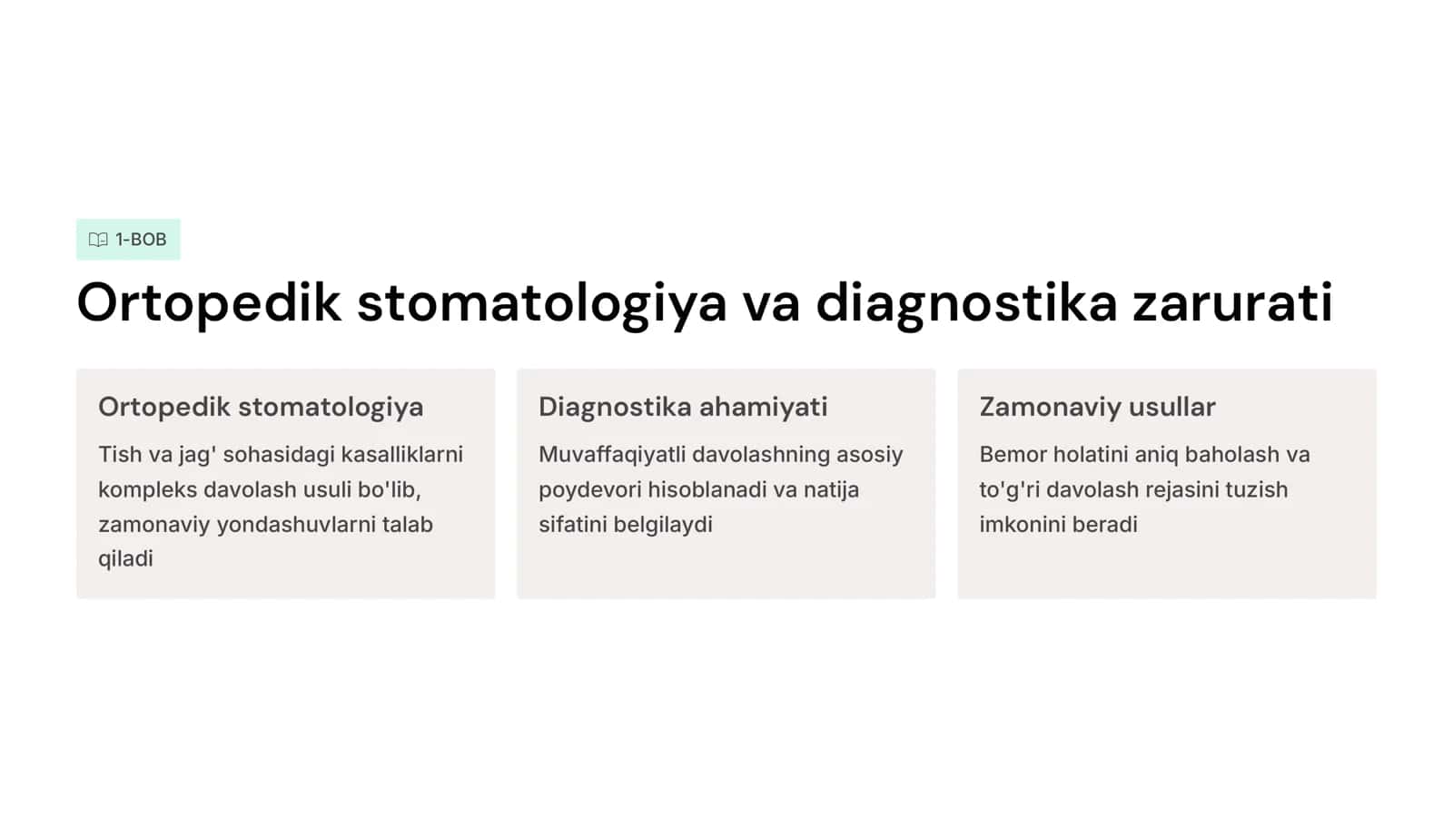 Ortopedik stomatologiyada bemorlarni qo‘shimcha tekshirish usullari. 2