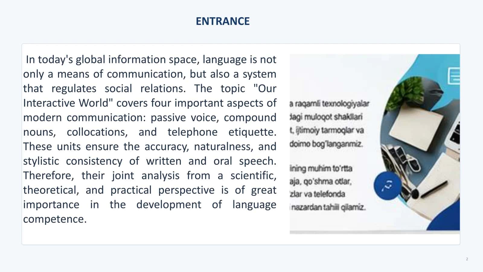 Information systems and technologies direction 2