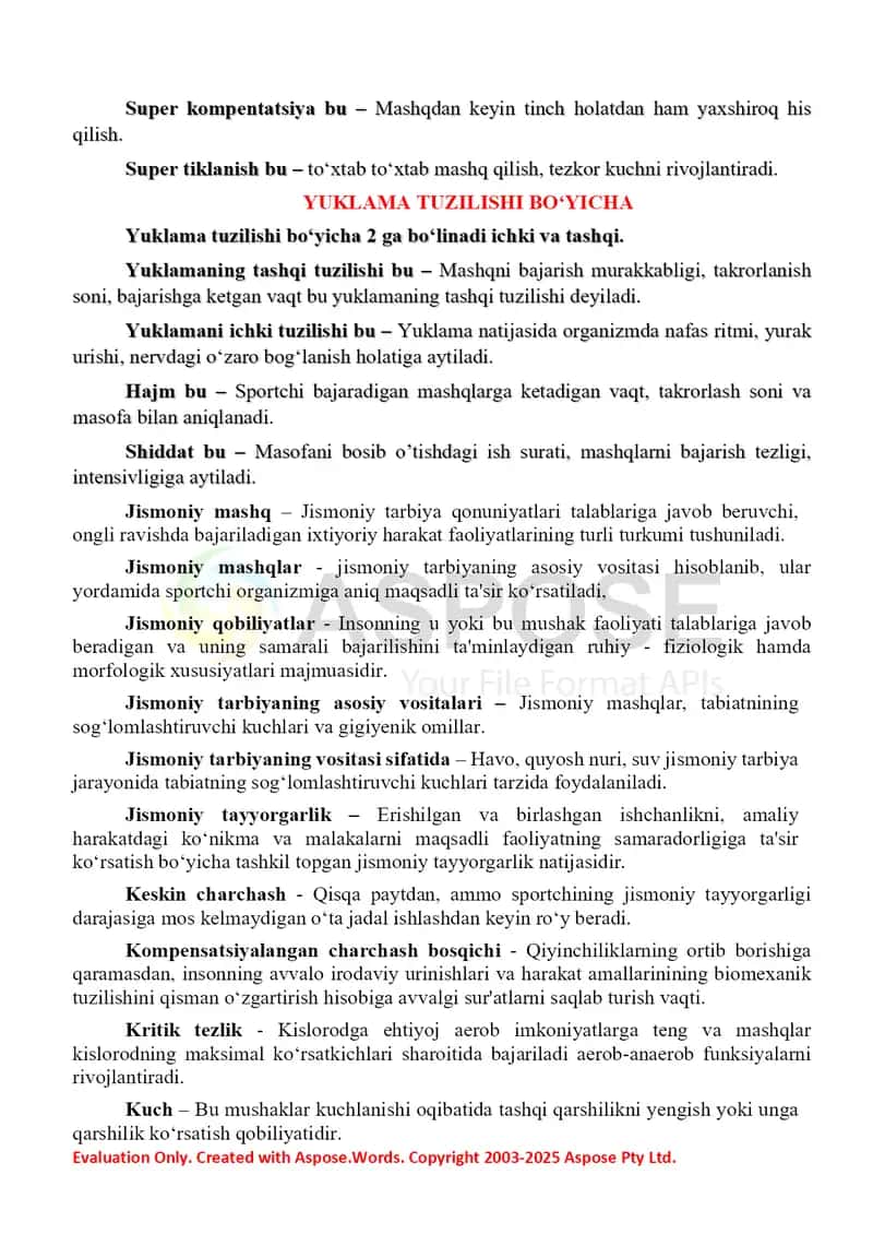 Jismoniy tarbiyaning eng sara va kerakli atamalari 2