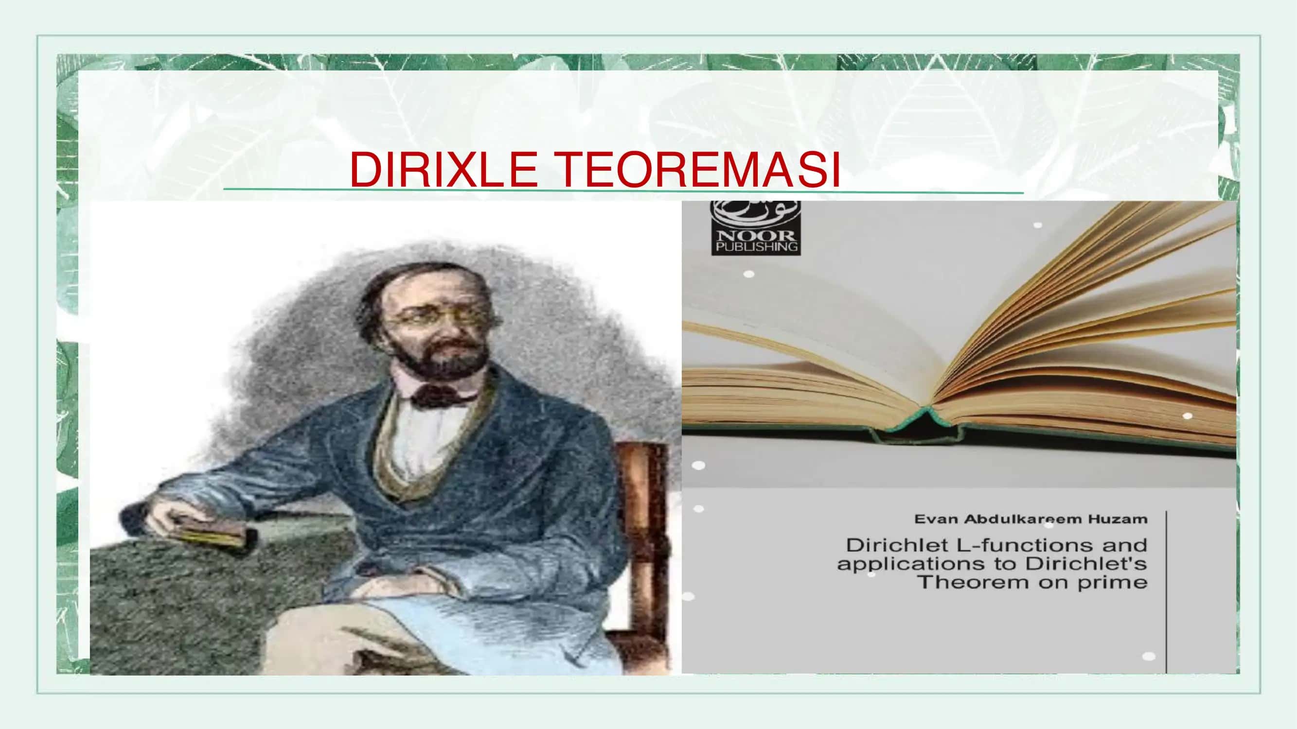 Dirixle teoremasi 2