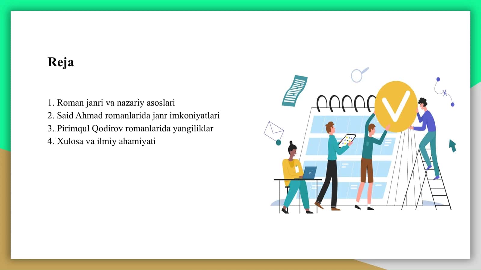 Roman janri imkoniyatlari. Said Ahmad, Pirimqul Qodirov romanlari misolida 2