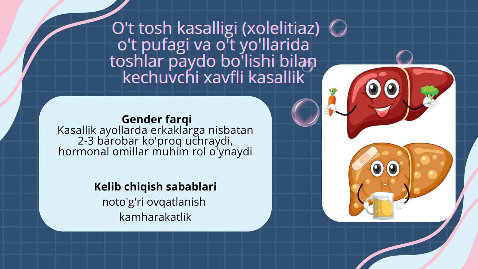 O't Tosh Kasalliklari va Xolesterinli Toshlar Hosil Bo'lishining Biokimyoviy Mexanizmi 2