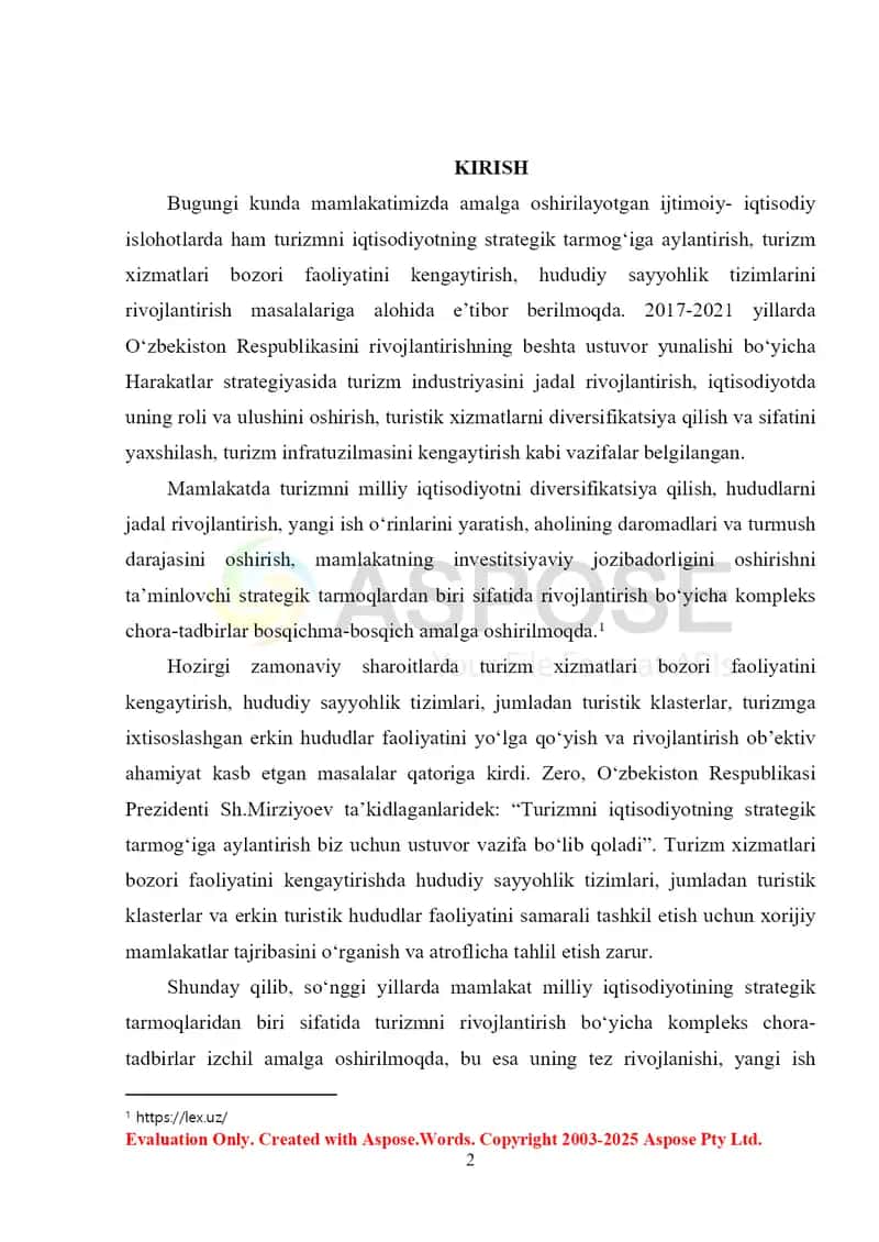 Xizmatlar sohasining iqtisodiy ko‘rsatkichlari 2