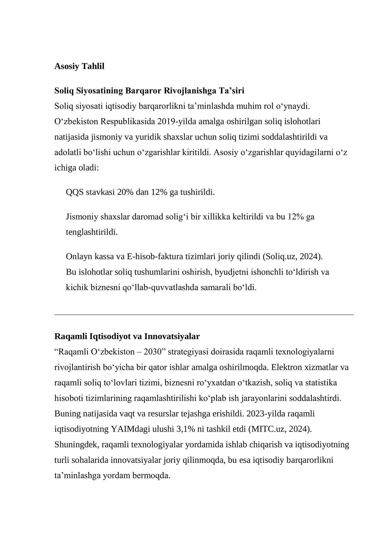IQTISODIYOTNI BARQAROR RIVOJLANTIRISH ISTIQBOLLARI 2