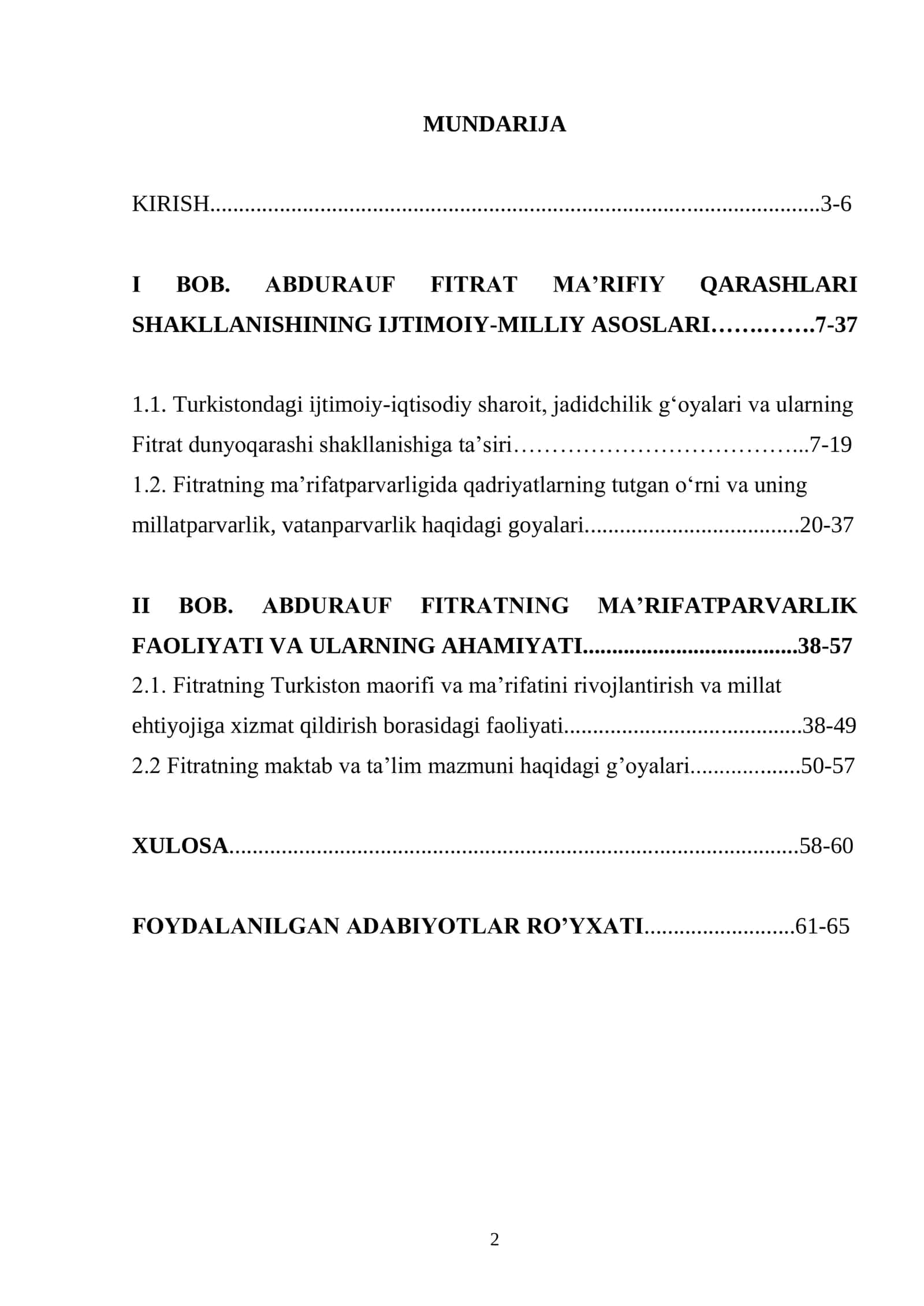 ABDURAUF FITRATNING MA’RIFIY QARASHLARI 2