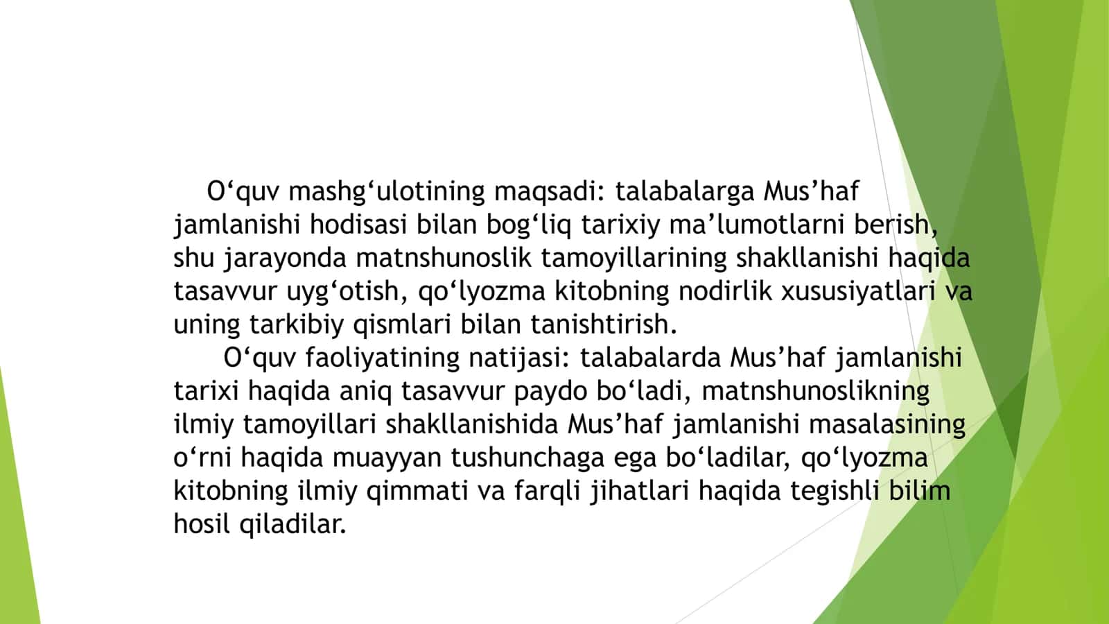 Arab yozuvining keng ommalashish jarayoni; Arab yozuvining uslubiy ko‘rinishlari Xat turlari 2