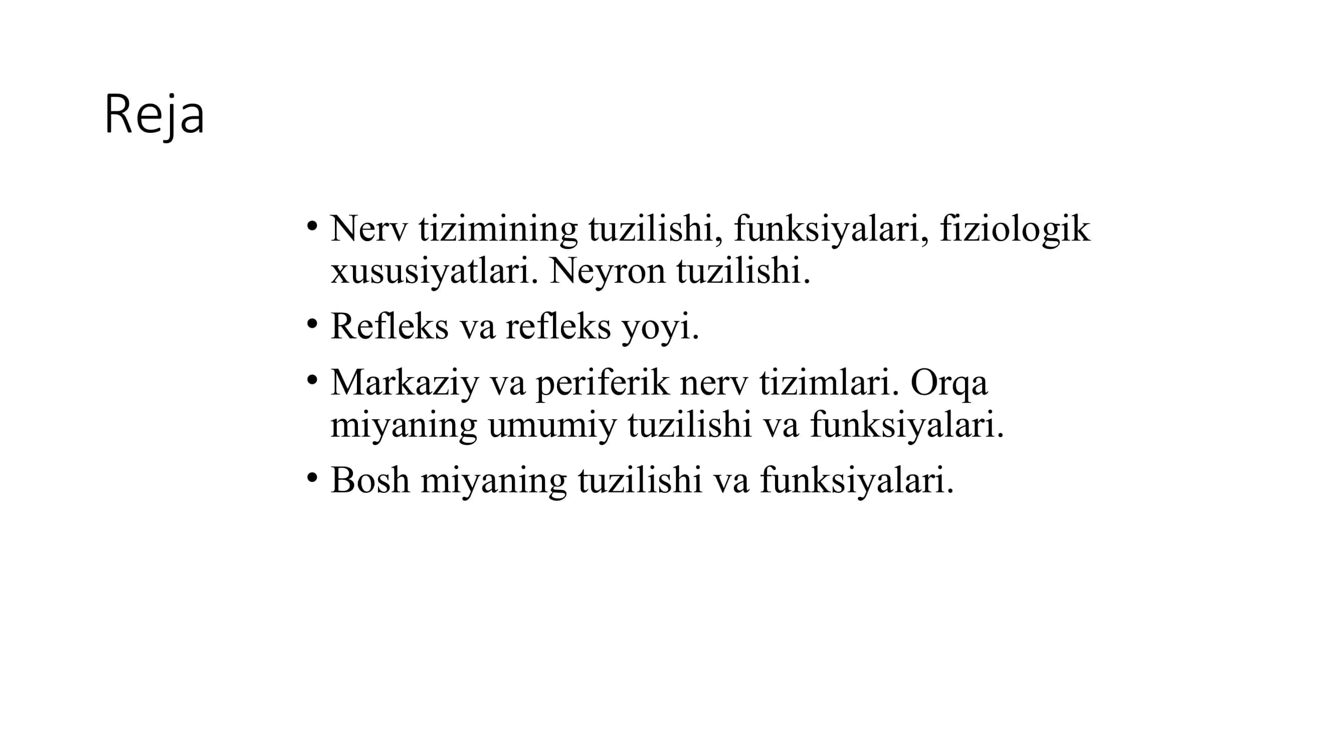Nerv tizimining tuzilishi va yosh xususiyatlari 2