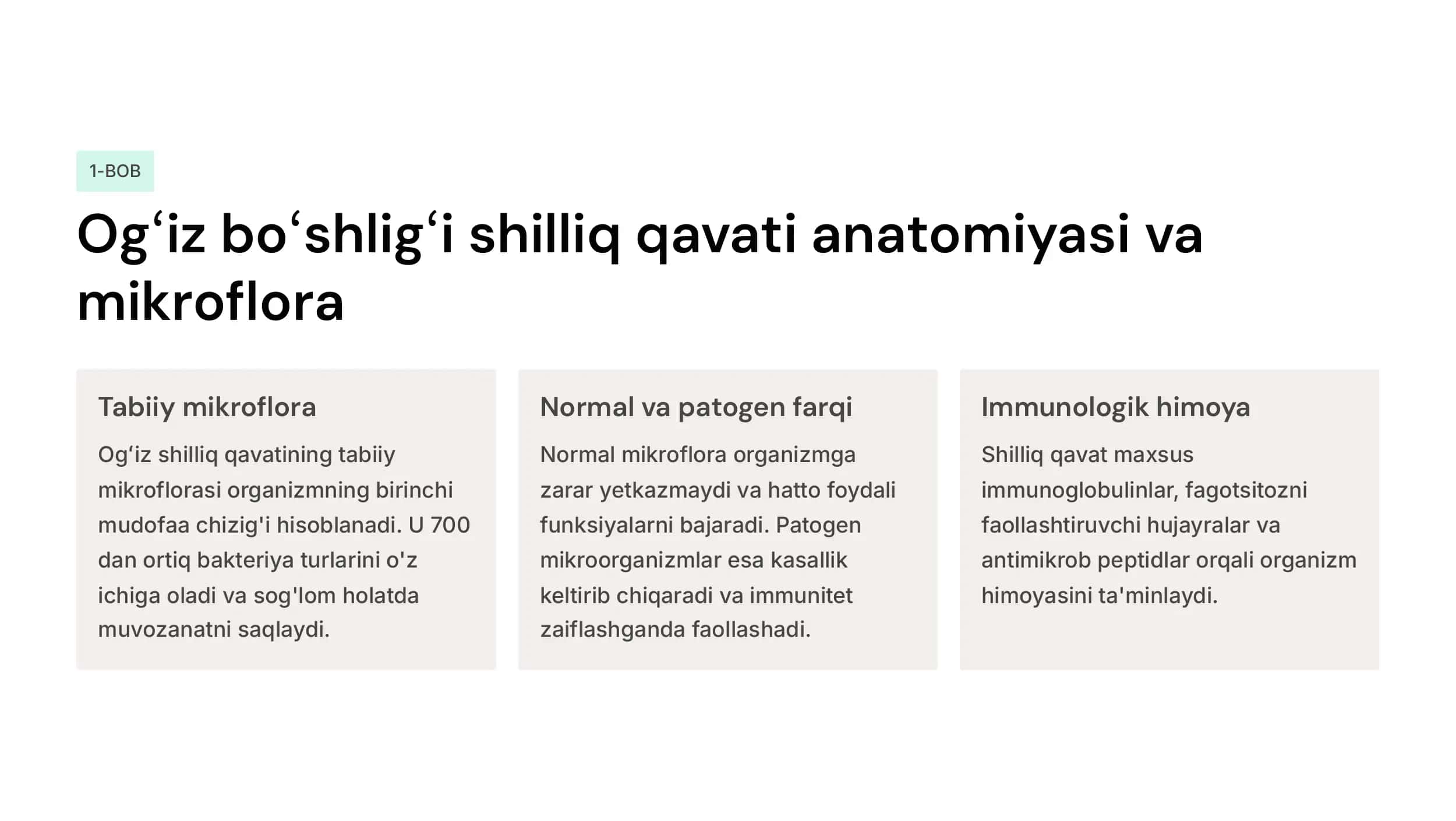 Ogʻiz boʻshligʻi shilliq  qavati kasalliklarida  mikroflora. Stafilokokk  Streptokokk, va koʻk-yiring  tayoqcha, ularning  laborator tashxisoti 2