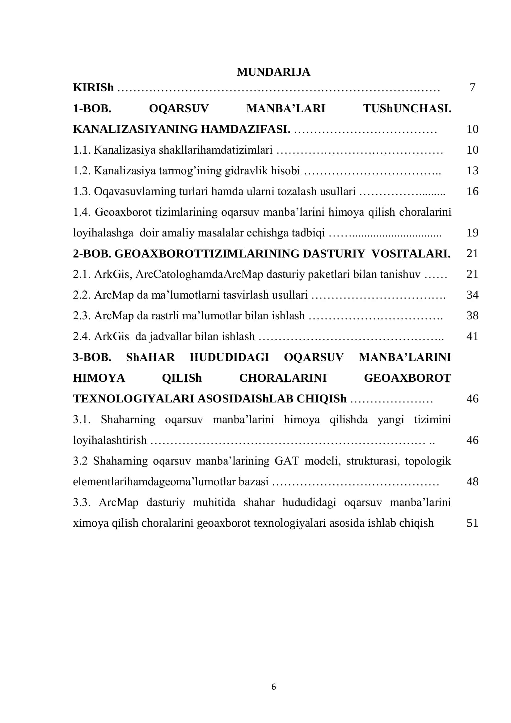 Qo'rquvlarning himoyasi choralarini geoaxborot texnologiyalari asosida ishlab chiqish 2