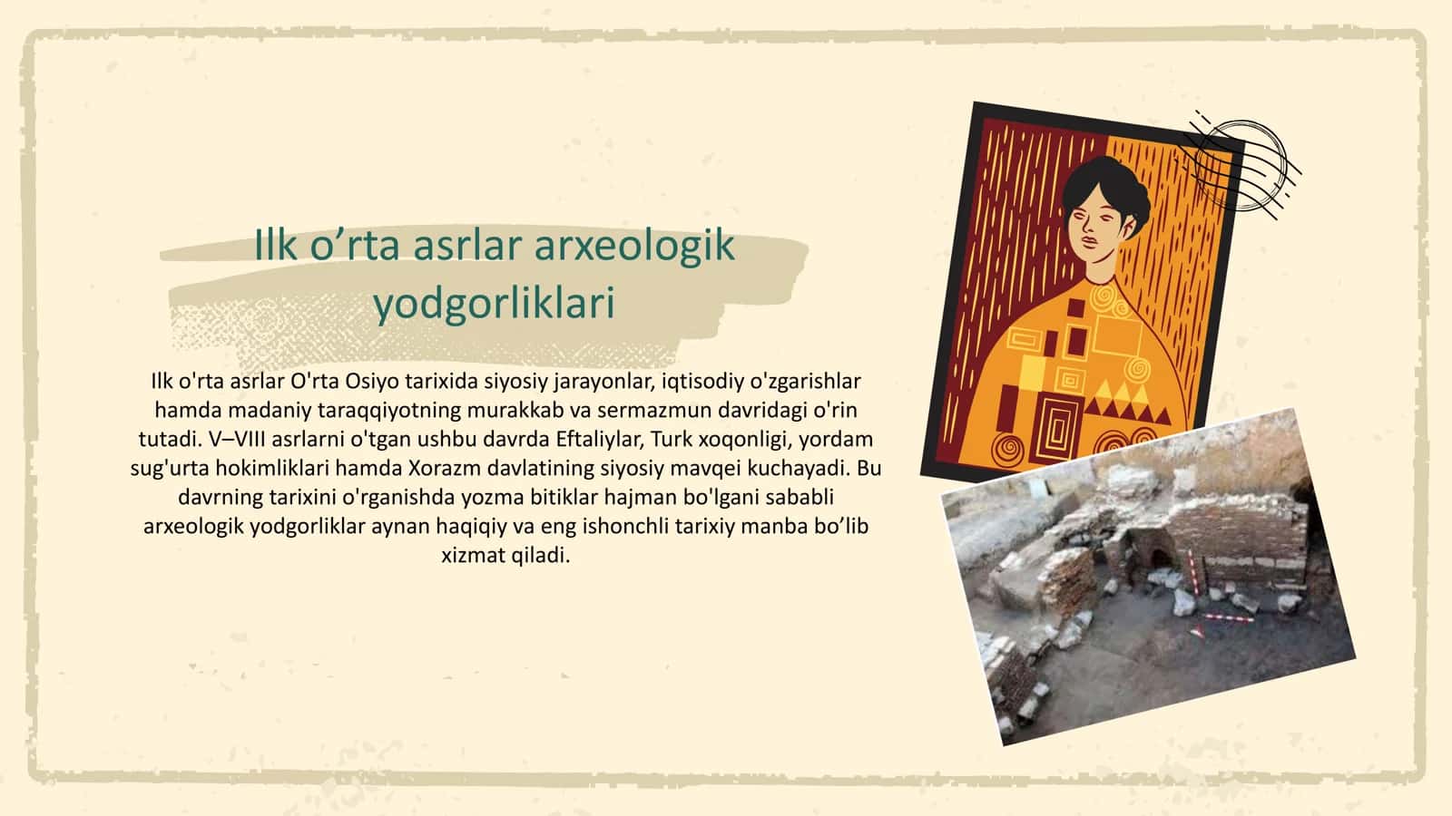 Ilk o’rta asrlar arxeologik yodgorliklari 2