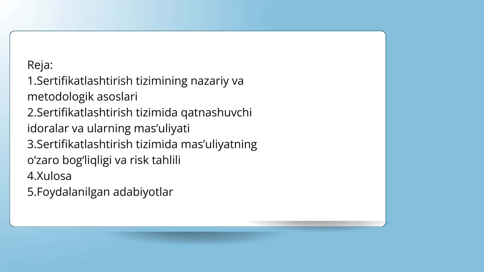 Metrologiya va standartlashtirish fanidan 2
