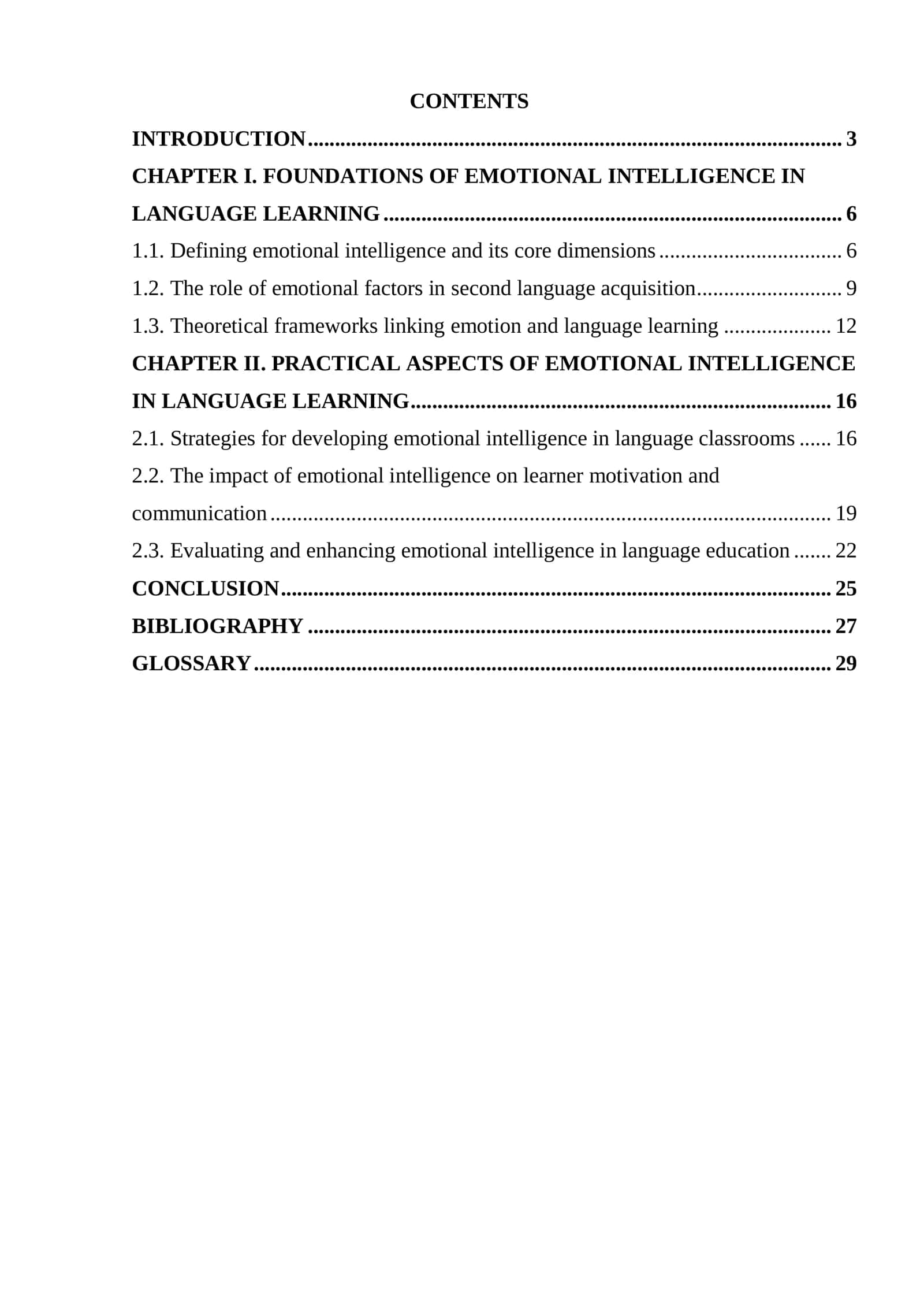 Course Paper on Emotional Intelligence in Language Learning 2