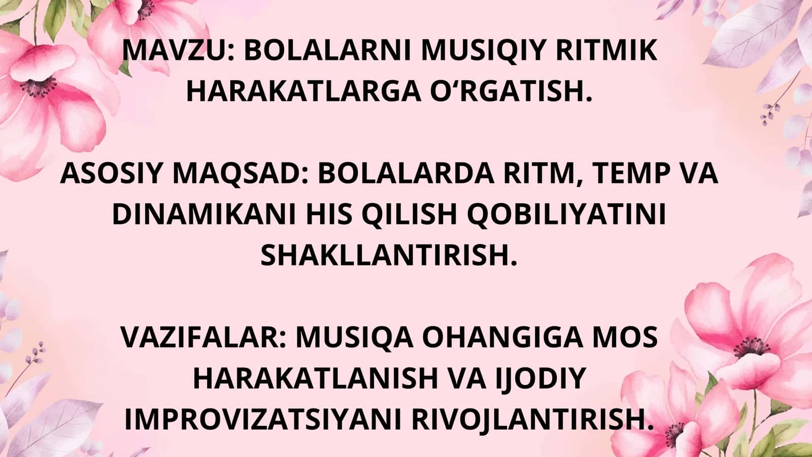 Bolalarni musiqiy ritmik harakatlarga o‘rgatish 2