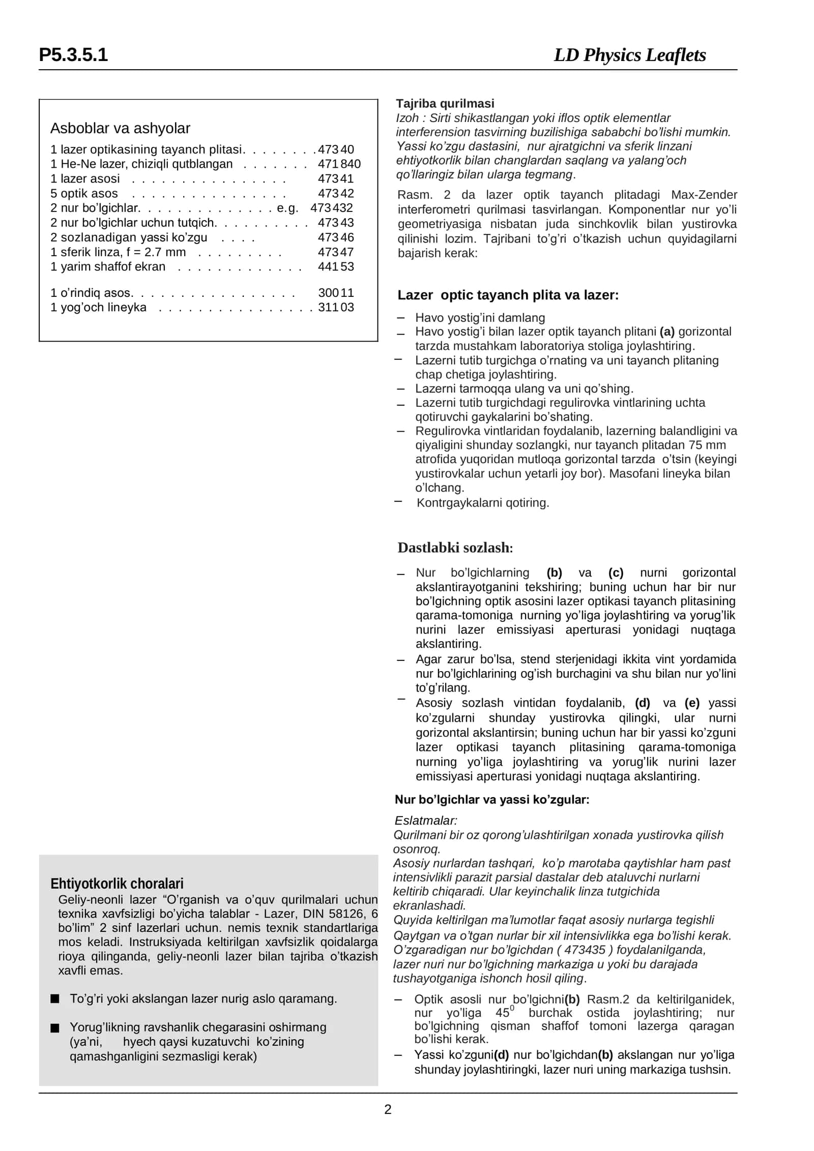 Optika 2