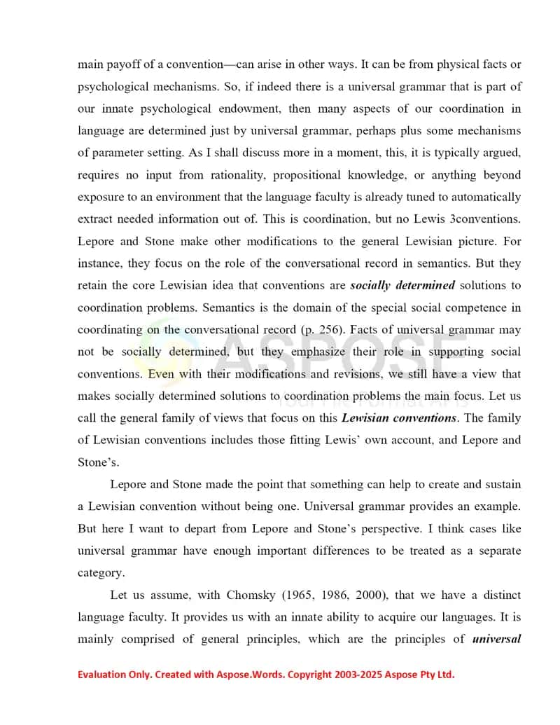 Language Structure and Conventions 2