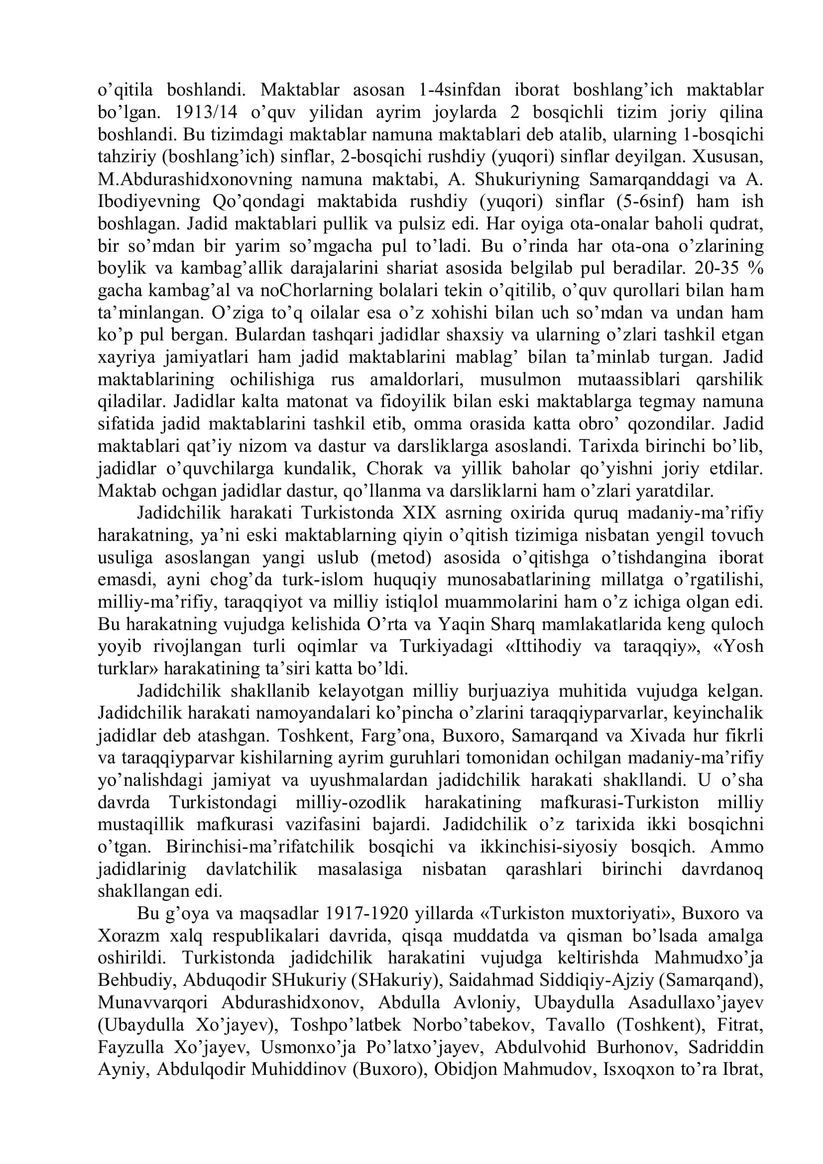JADIDLAR HARAKATINING VUJUDGA KELISHI, ULARNING  ISLOHOTCHILIK FAOLIYATI. 2